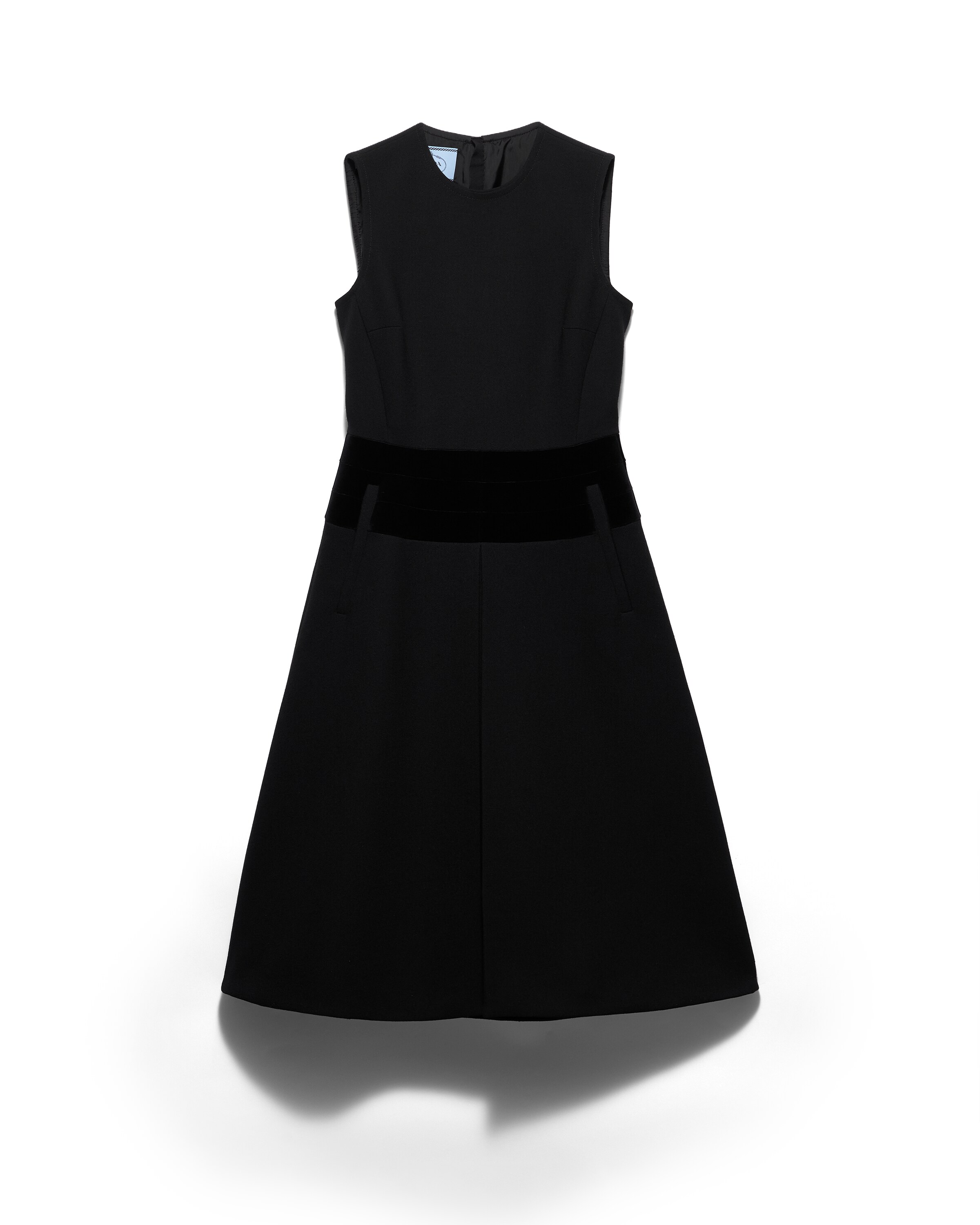 Prada Robe En Tissu Natté, Femme, Noir, Taille 36