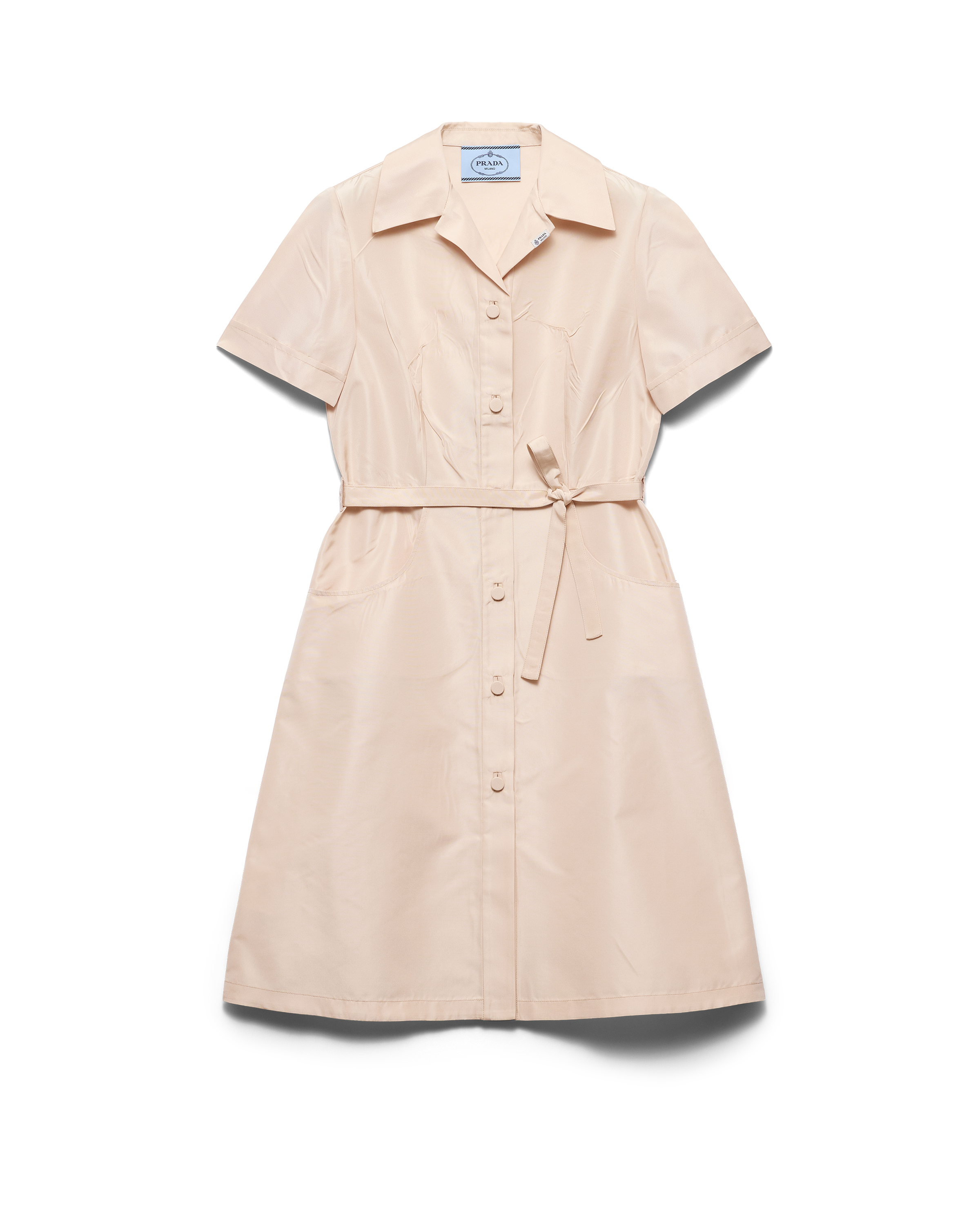 Faille shirt dress