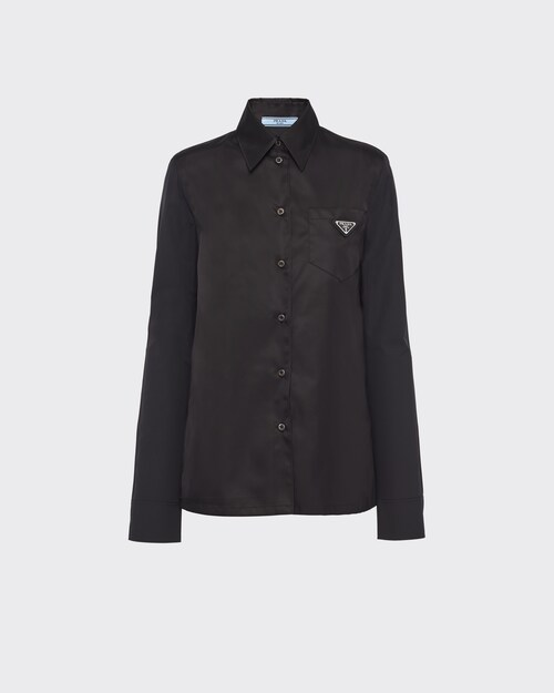 Prada Chemise en popeline et Re-Nylon 1