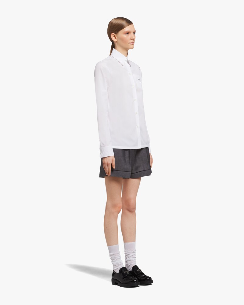 prada printed poplin shirt