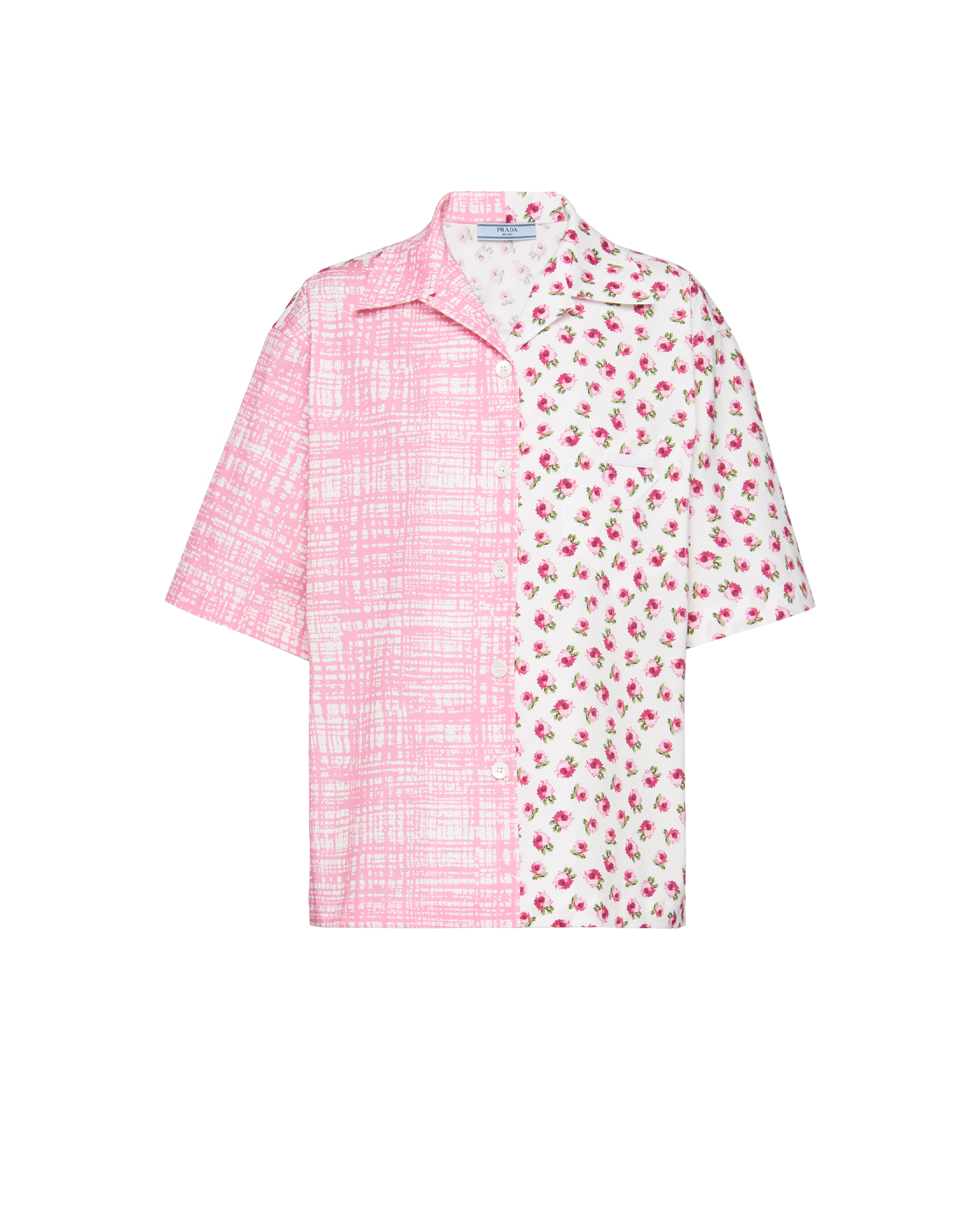 Begonia Pink Double Match poplin shirt