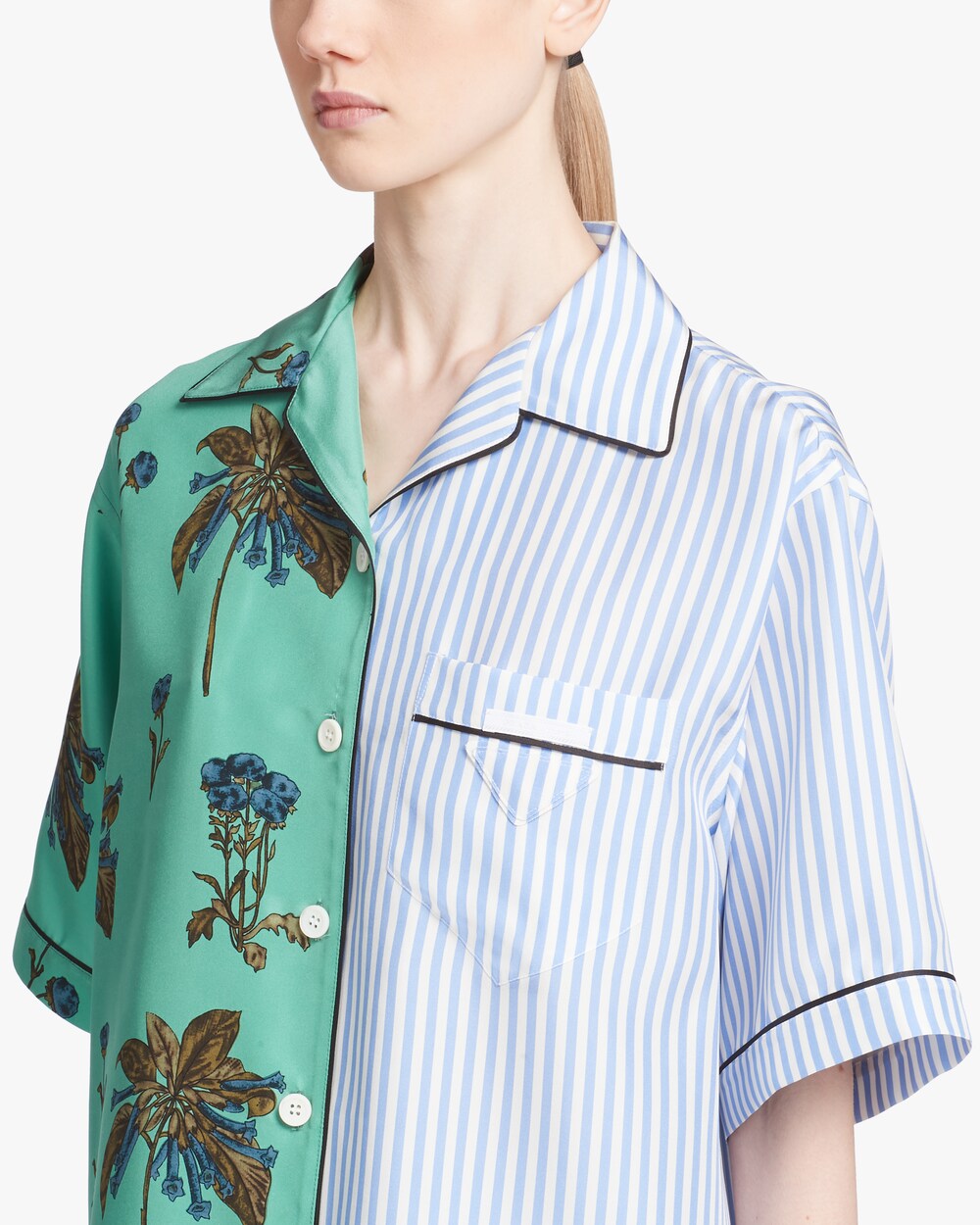 prada silk top