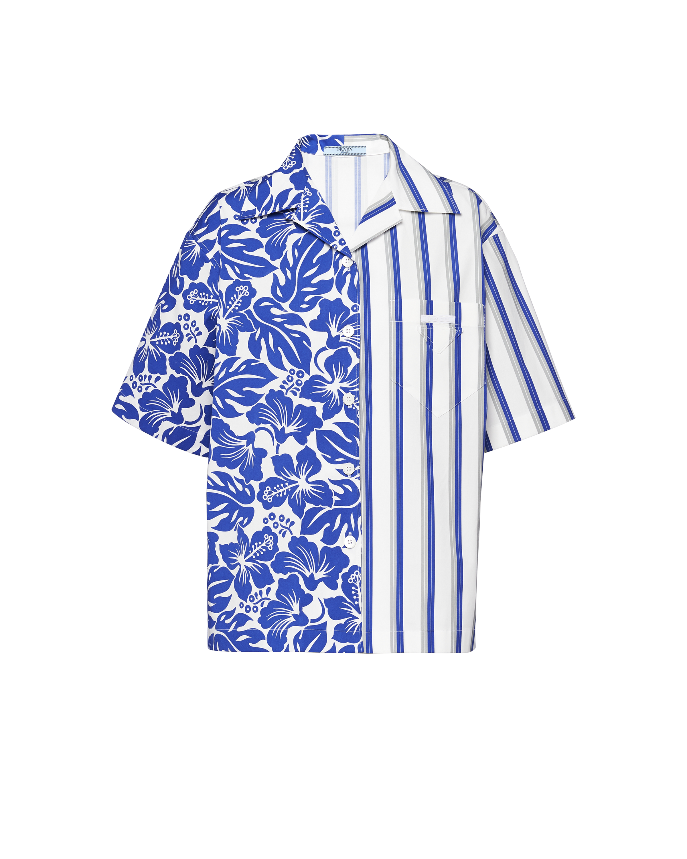 prada printed poplin shirt