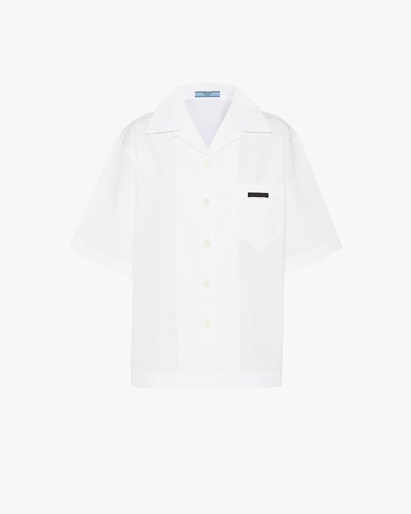 White Poplin shirt | Prada