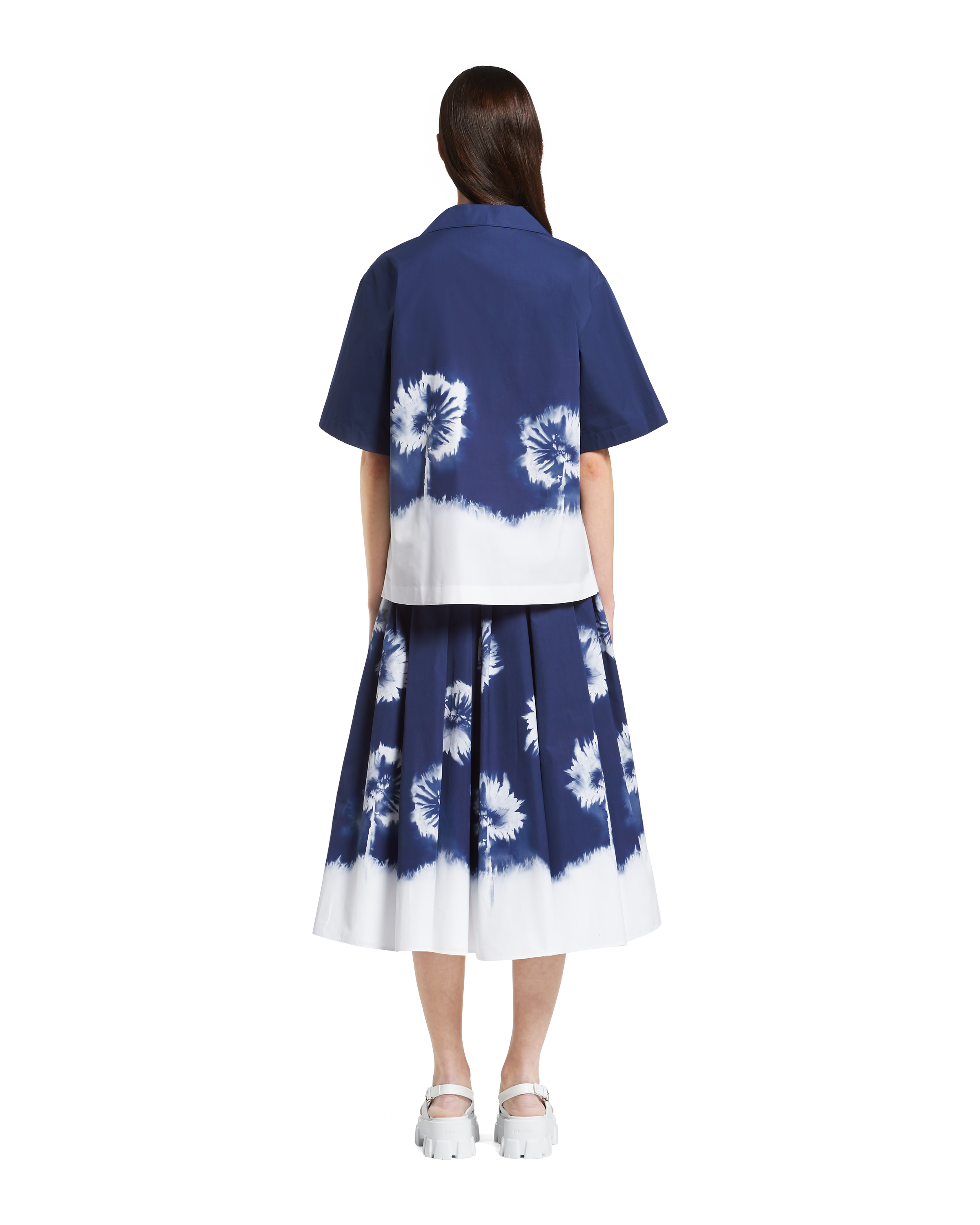 prada printed poplin shirt