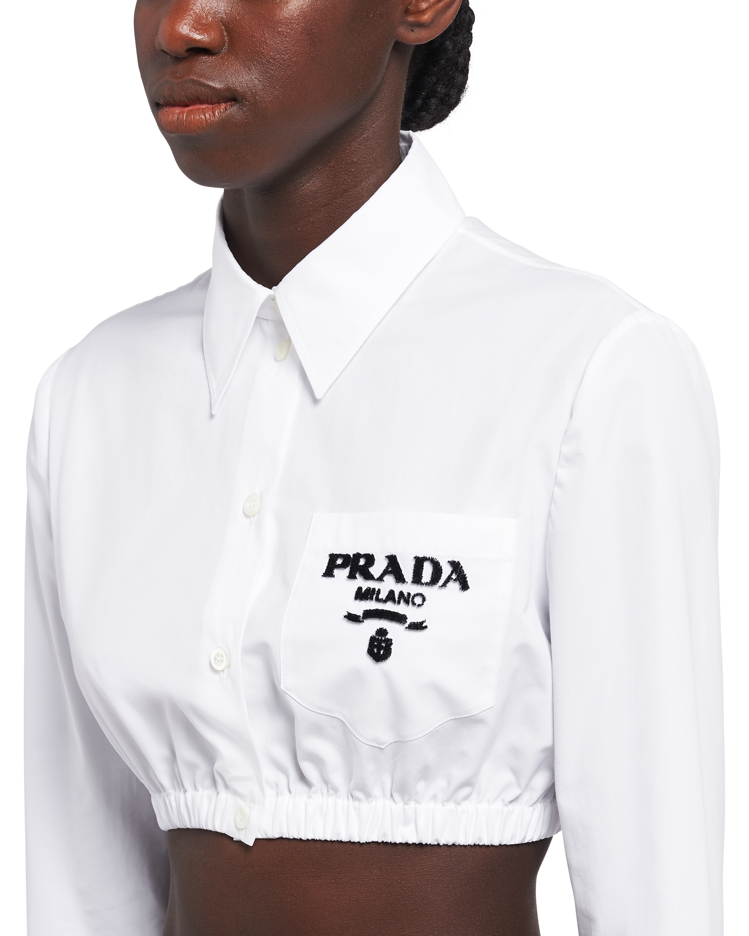 cropped dress shirt