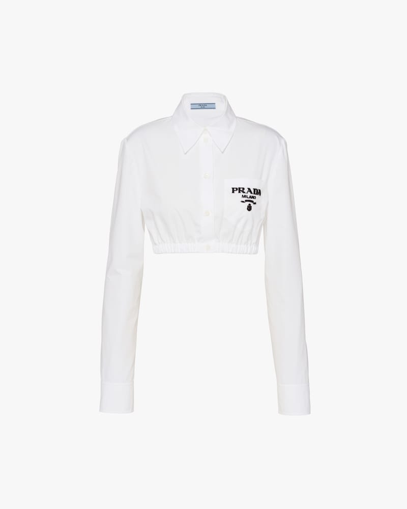 white prada shirt