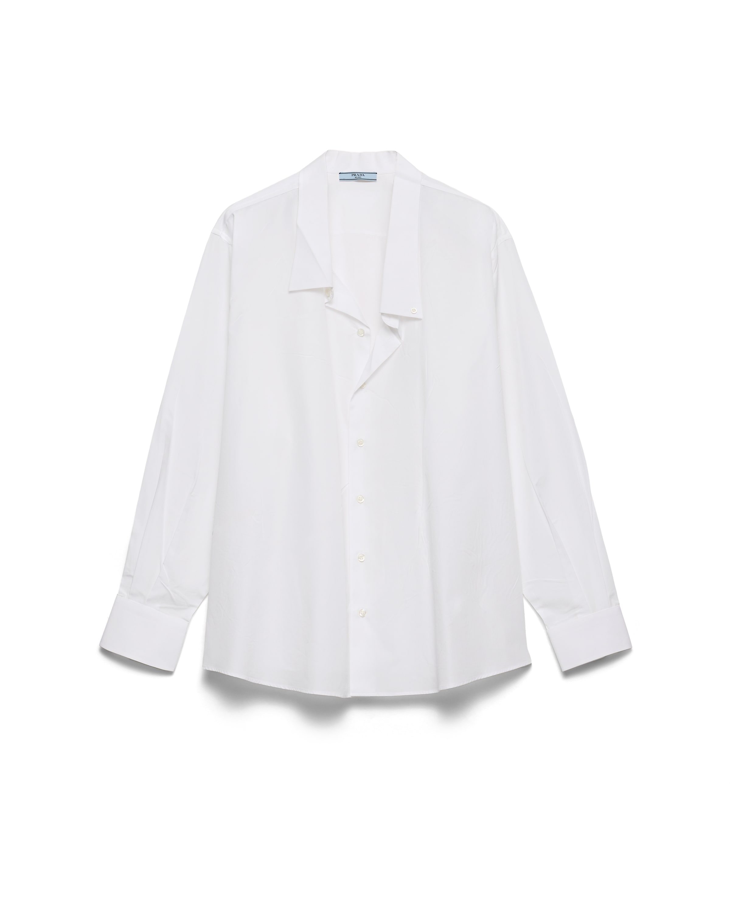 Prada Chemise En Popeline, Femme, Blanc, Taille 38