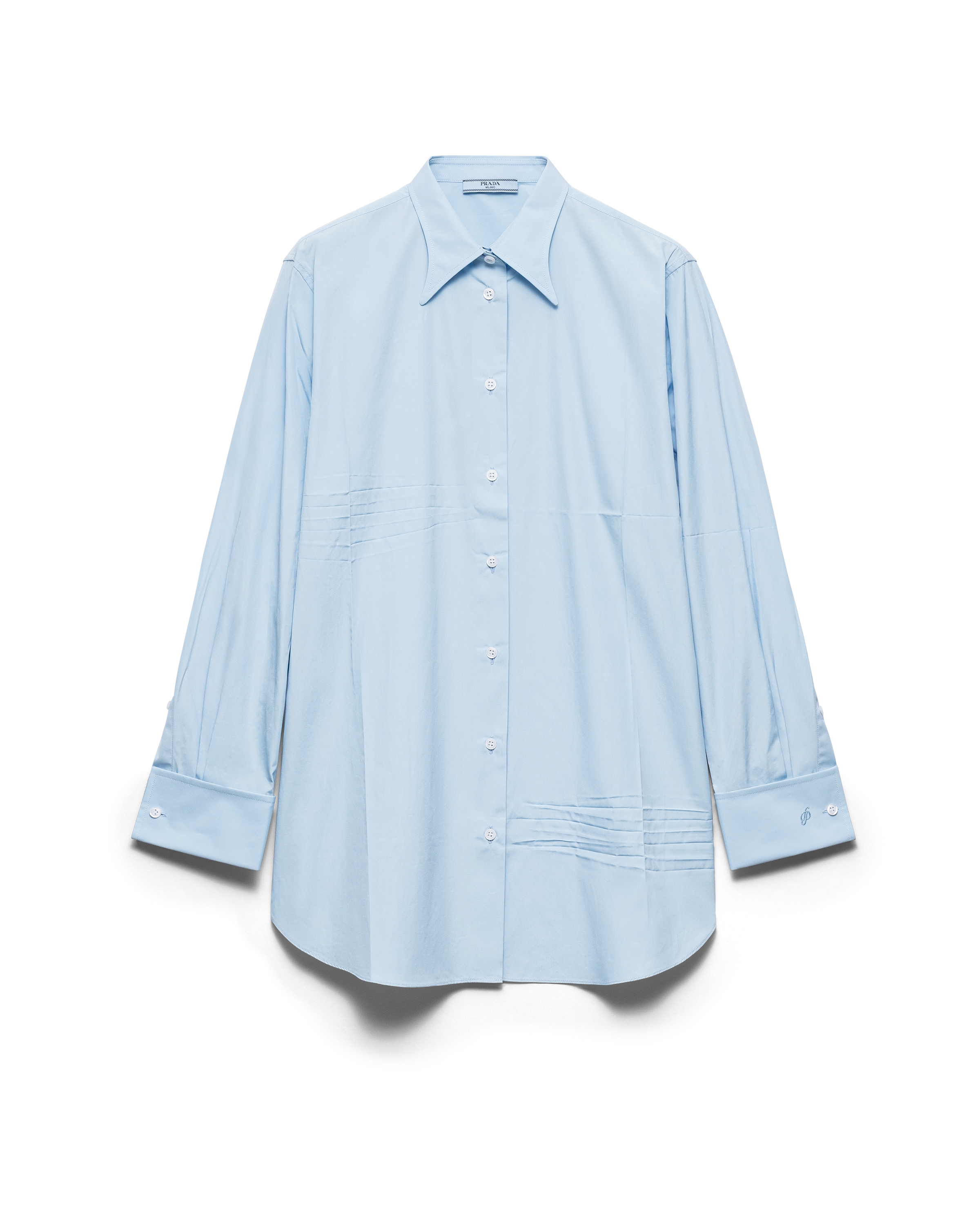 Poplin Shirt, Woman, Sky Blue, Size 38