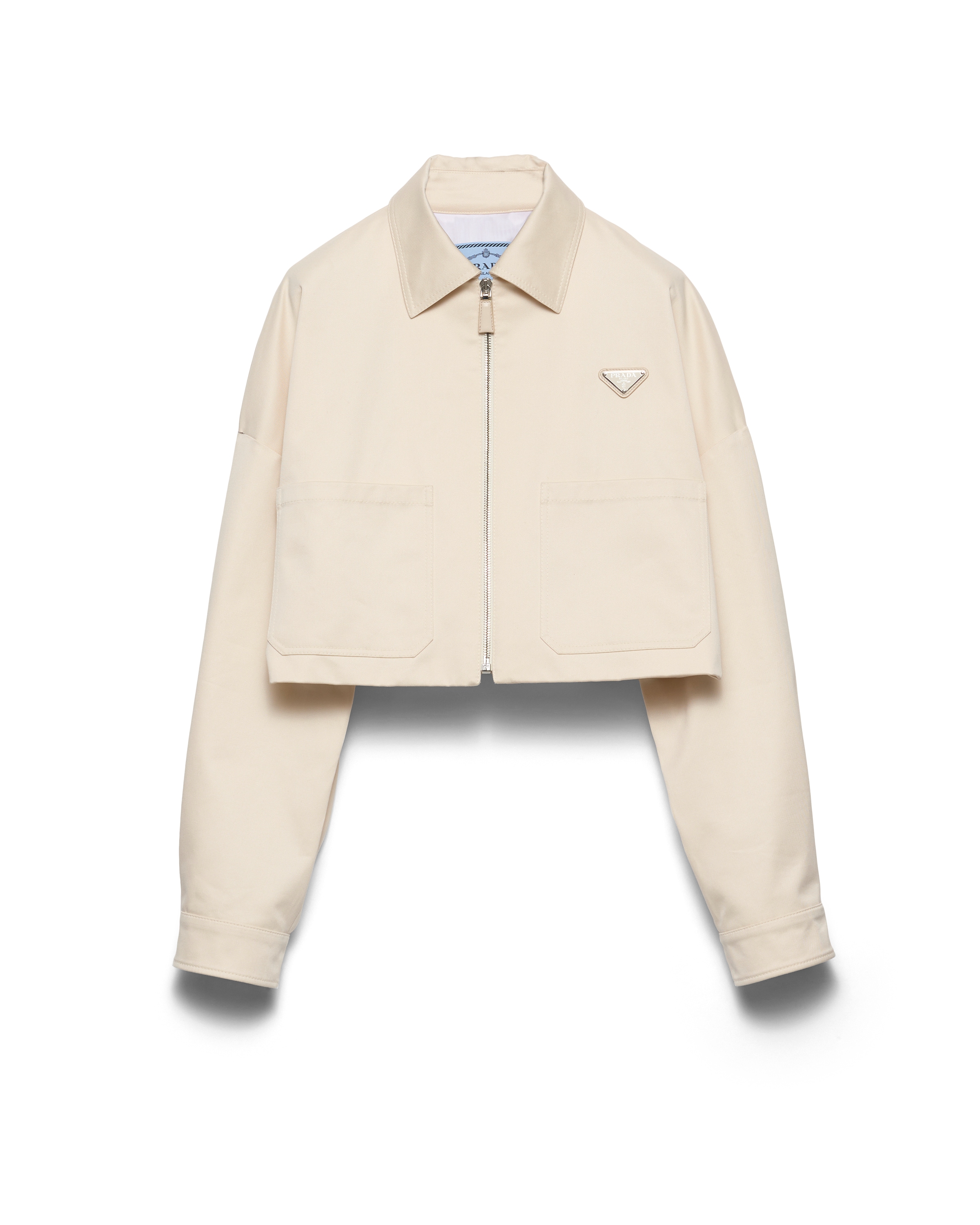 Prada Blouson Chino, Femme, Naturel, Taille 38