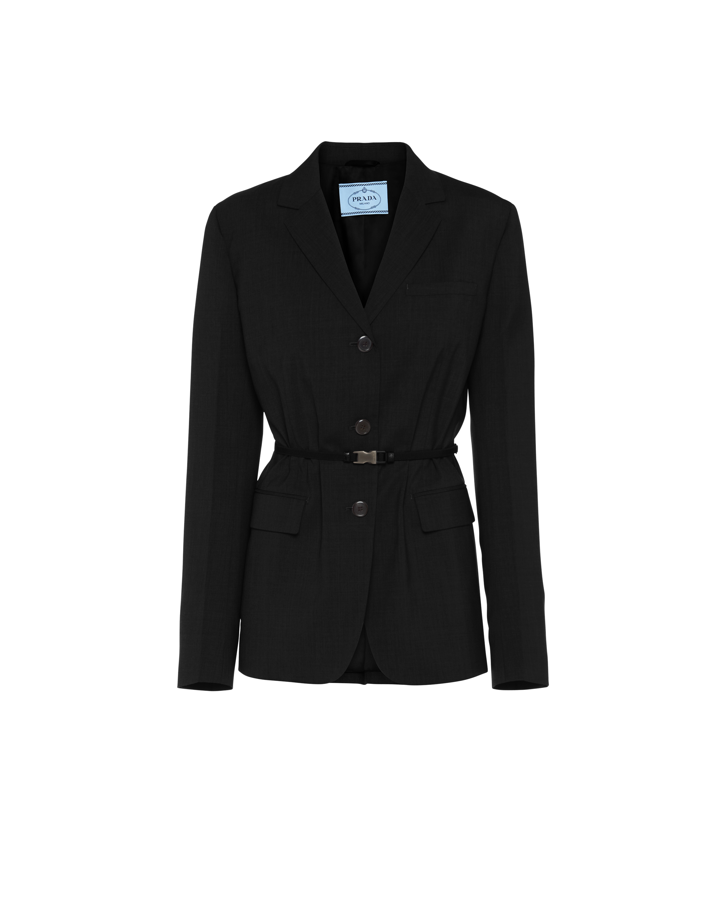 lightweight belted jacket