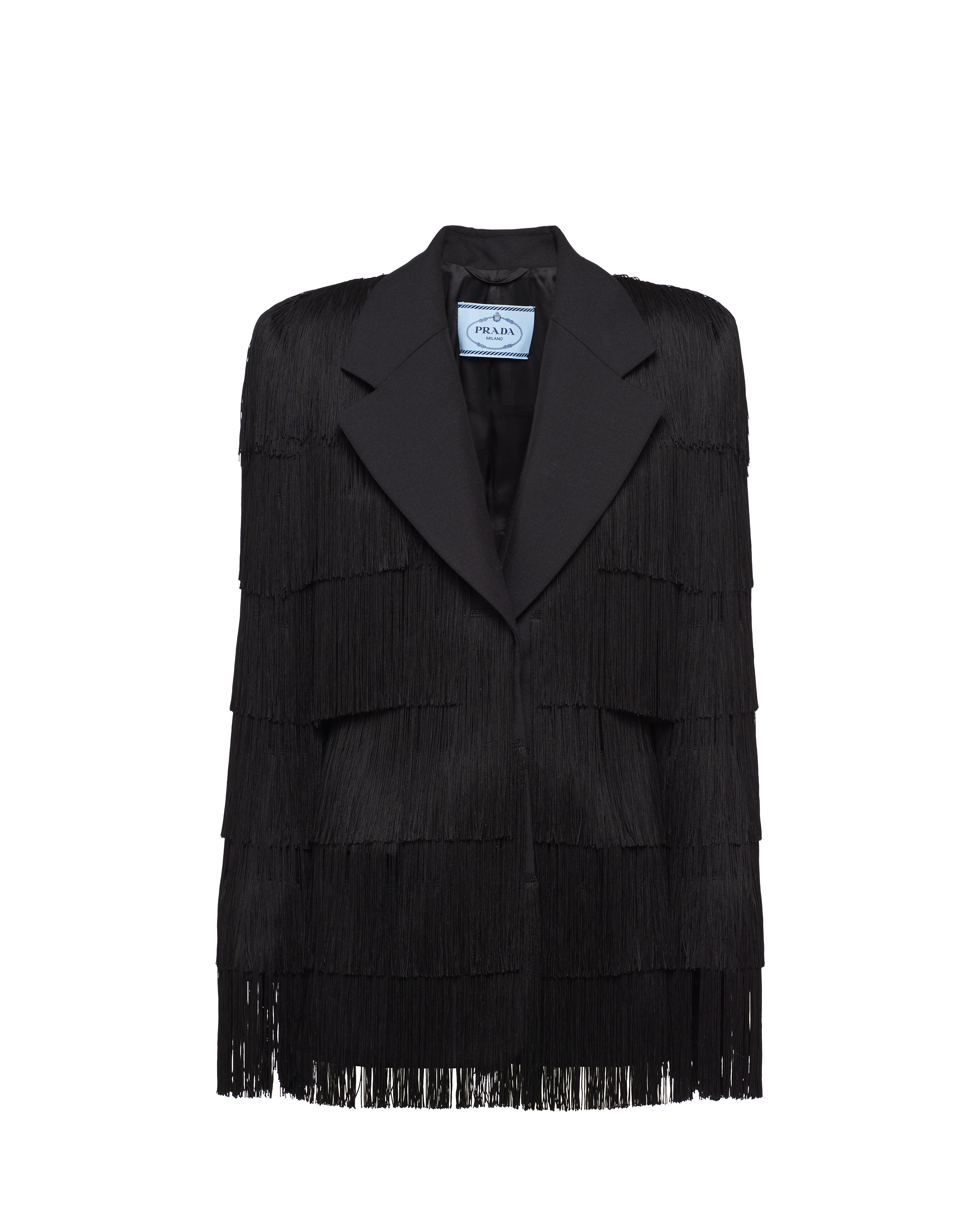 black single breasted formal coat
