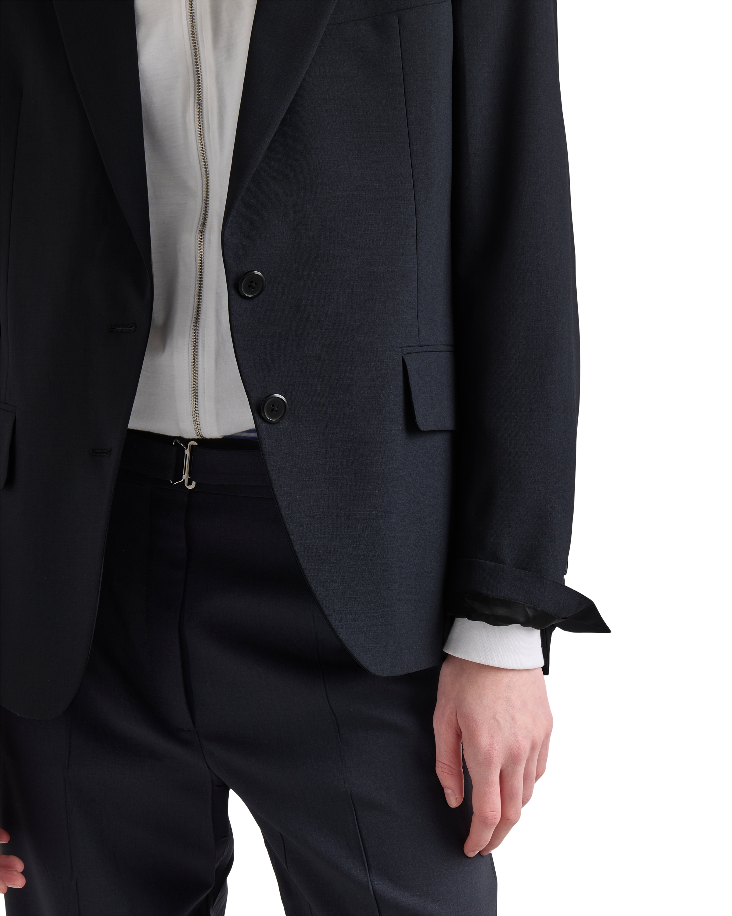 Prada Single-breasted Tailored Blazer In Blue