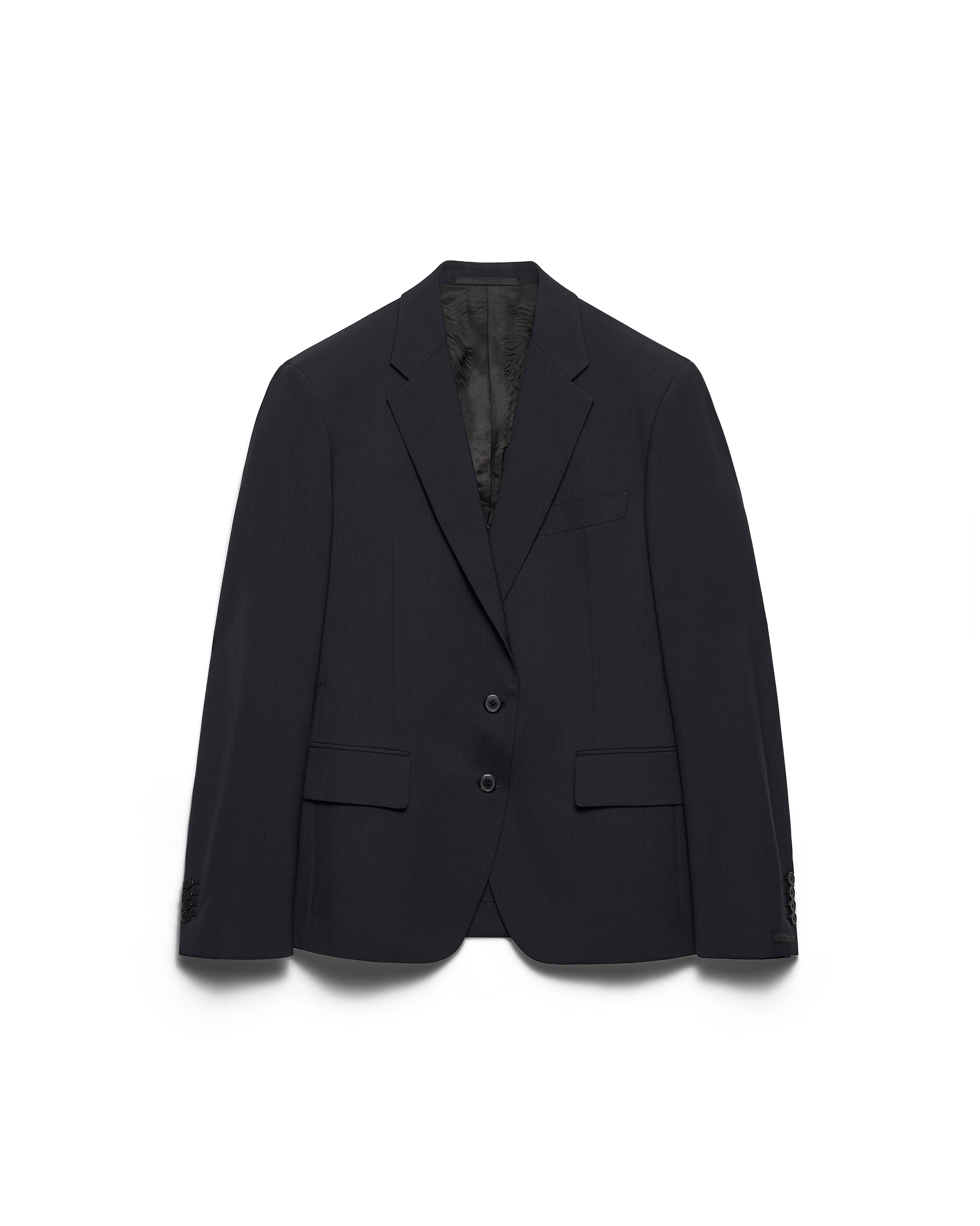 Prada Single-breasted Tailored Blazer In Blue