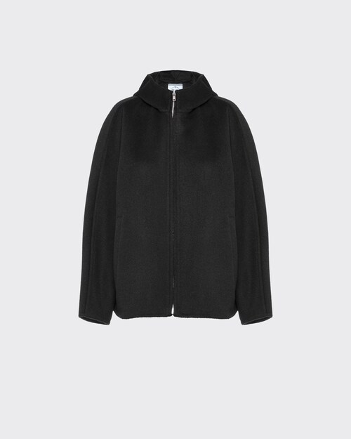 Single-breasted cashgora jacket | Prada
