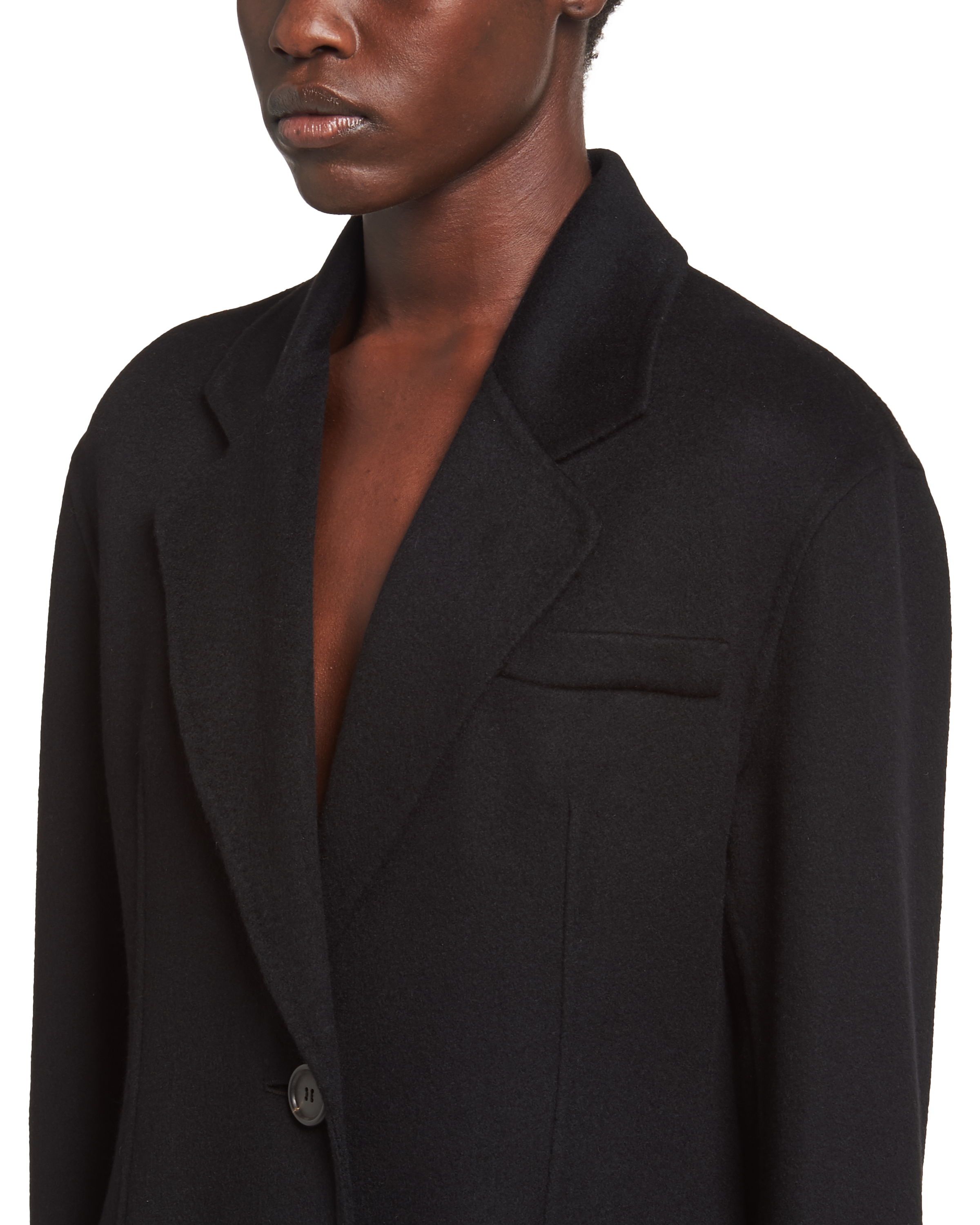 Prada Single\u002Dbreasted wool and cashmere coat 5