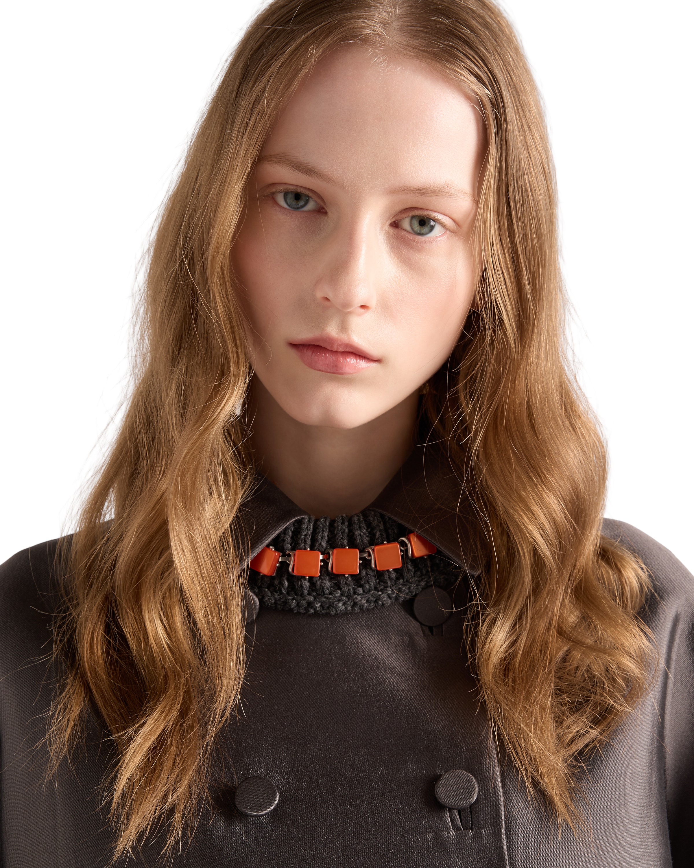 Prada Double-breasted Wool And Silk Coat In Brown