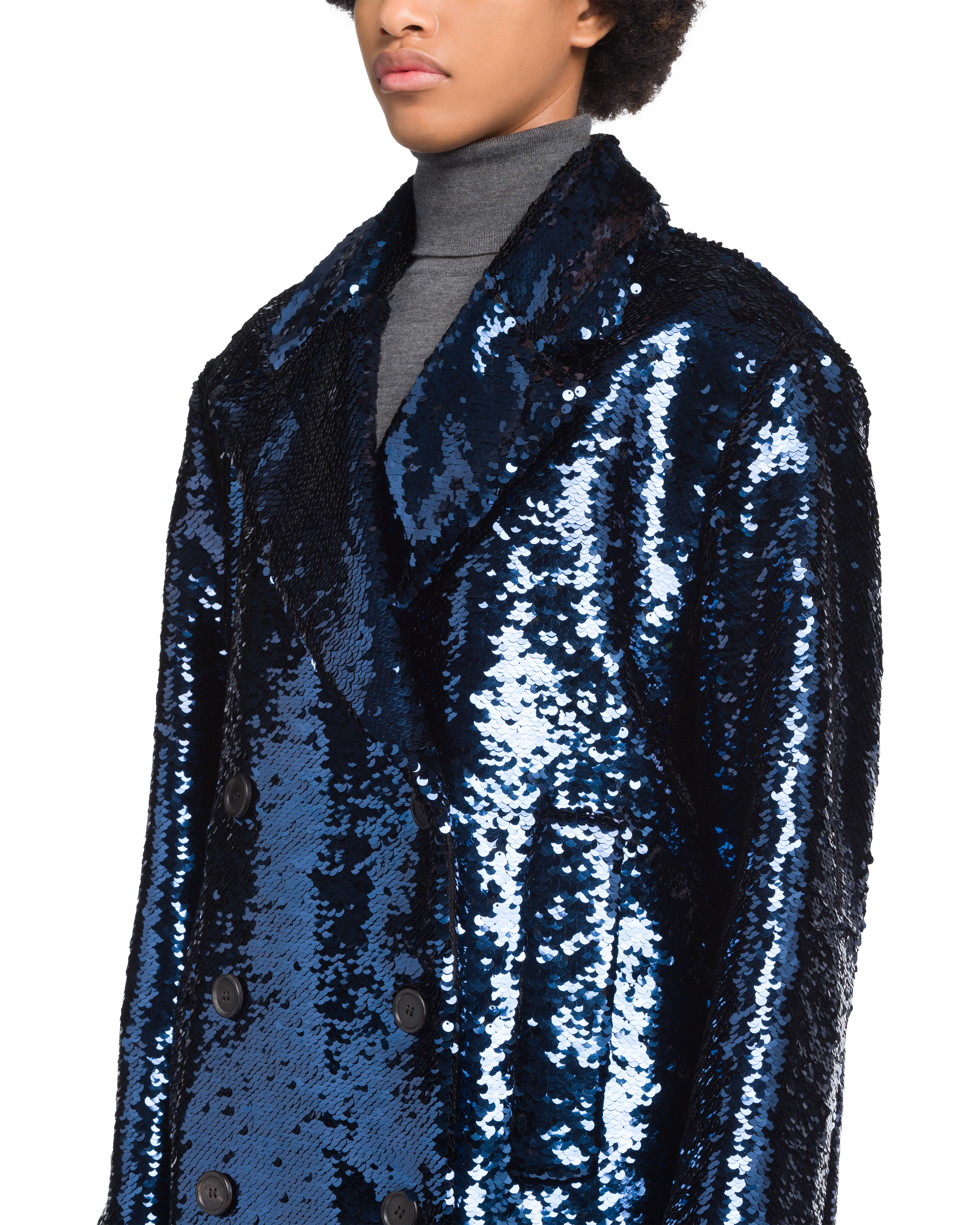 sparkly blue jacket