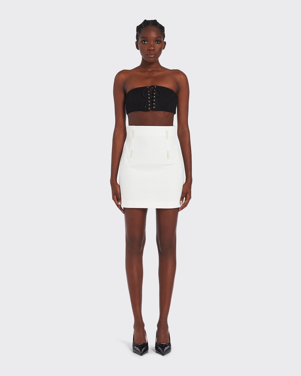 Black Drill crop top | Prada