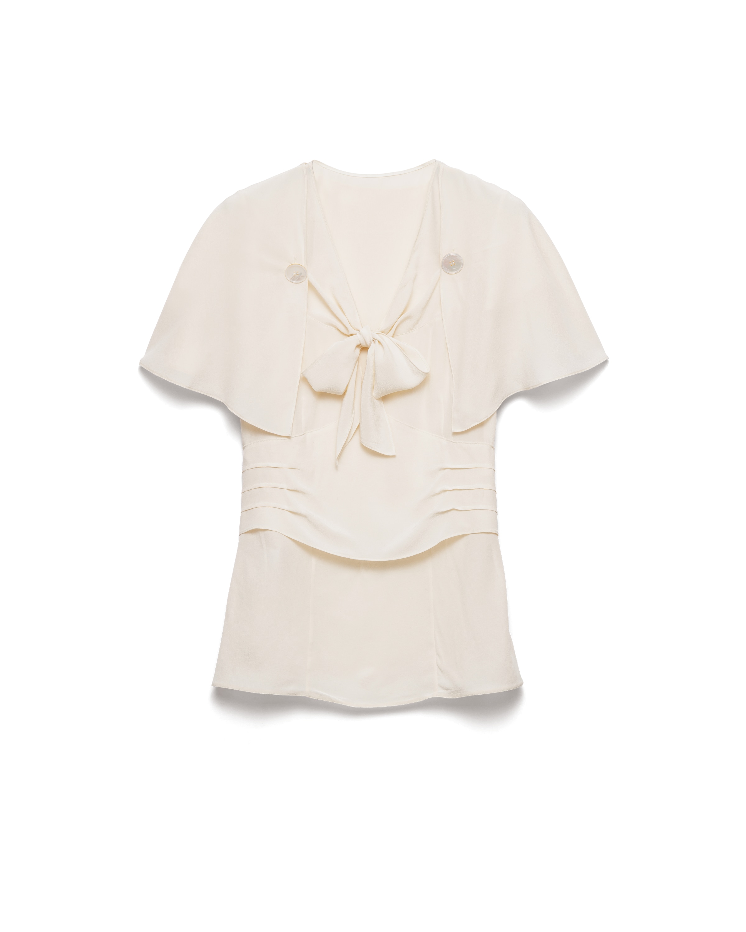 Prada Top In Marocaine, Donna, Avorio, Taglia 38
