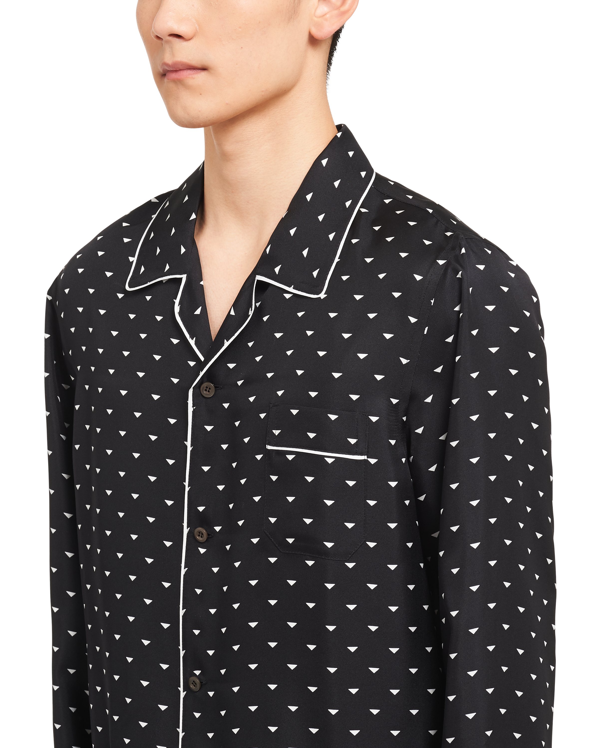 Silk twill pajamas