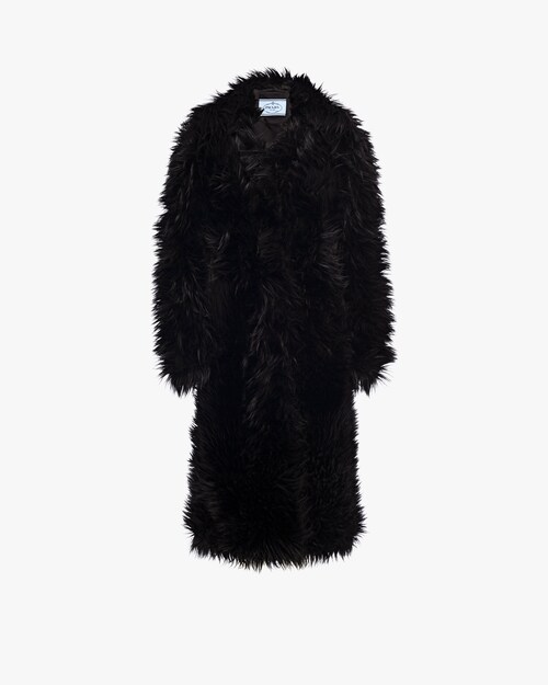 prada coat womens with fur