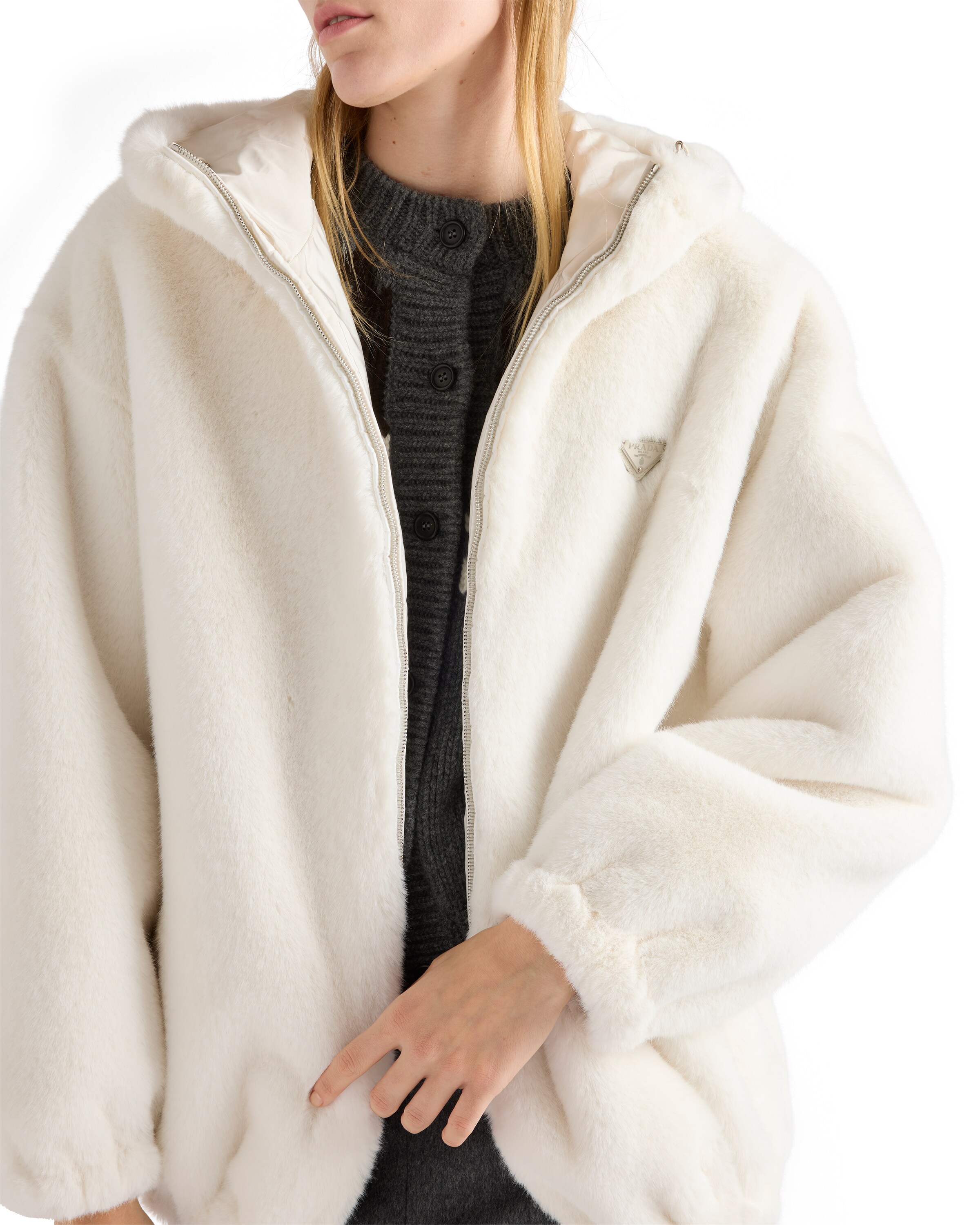 Prada Reversible Aspen Jacket In Neutral | ModeSens