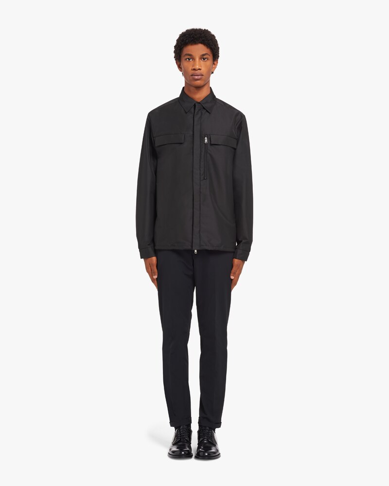 prada technical fabric shirt