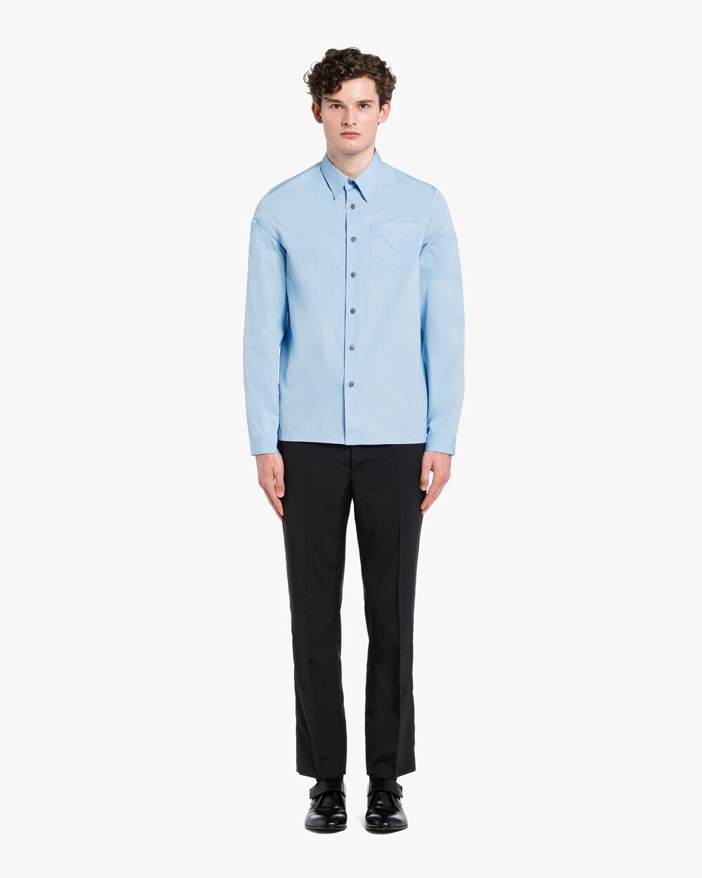 blue prada shirt