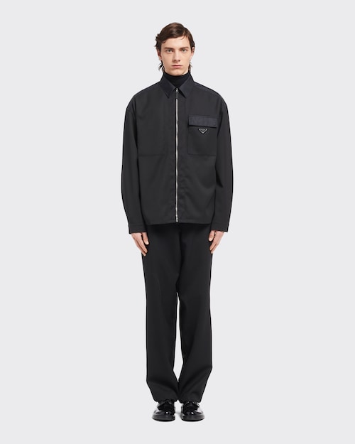 Prada Wool and Re\u002DNylon shirt 2
