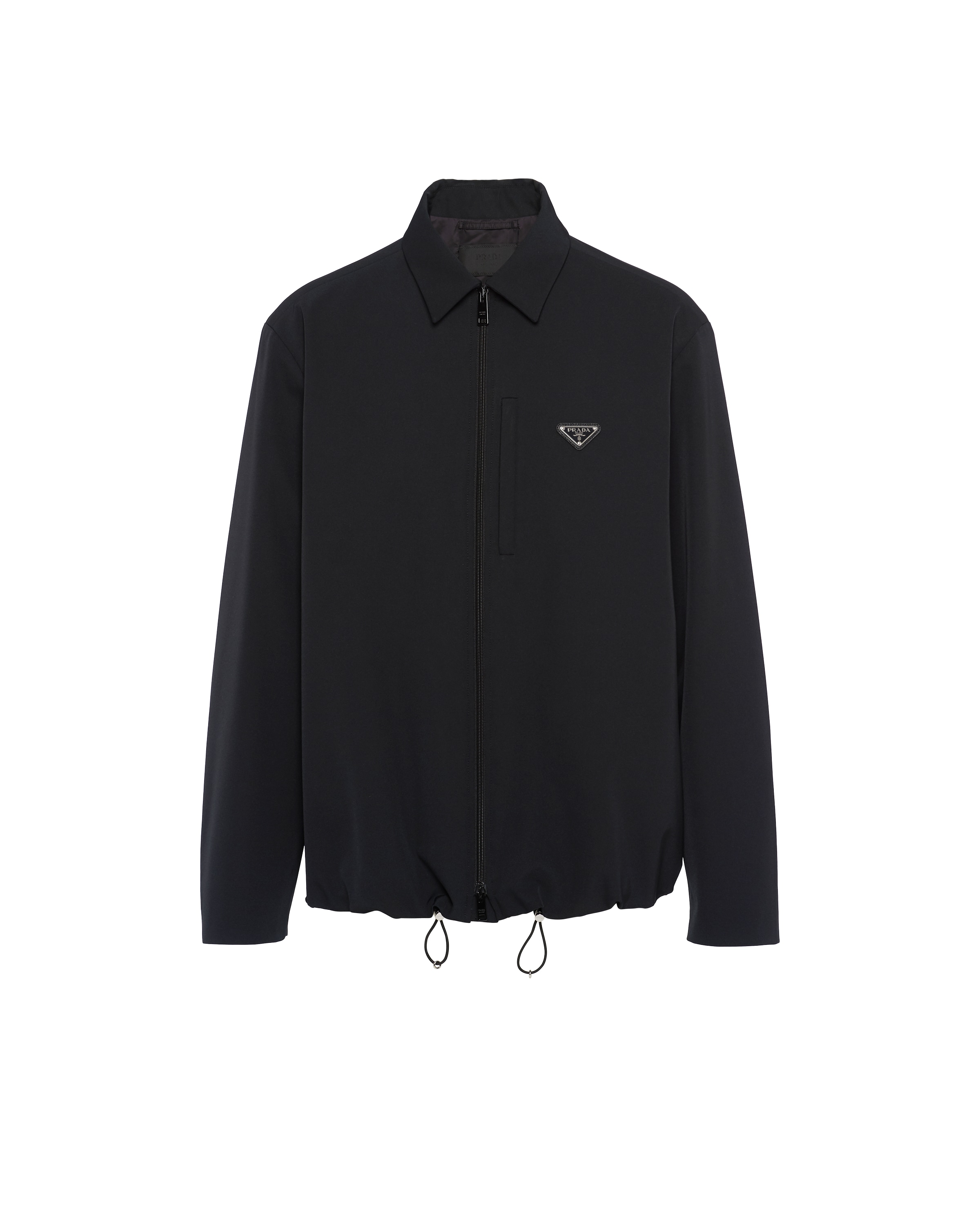 Prada Camicia In Poliestere, Uomo, Nero, Taglia XL