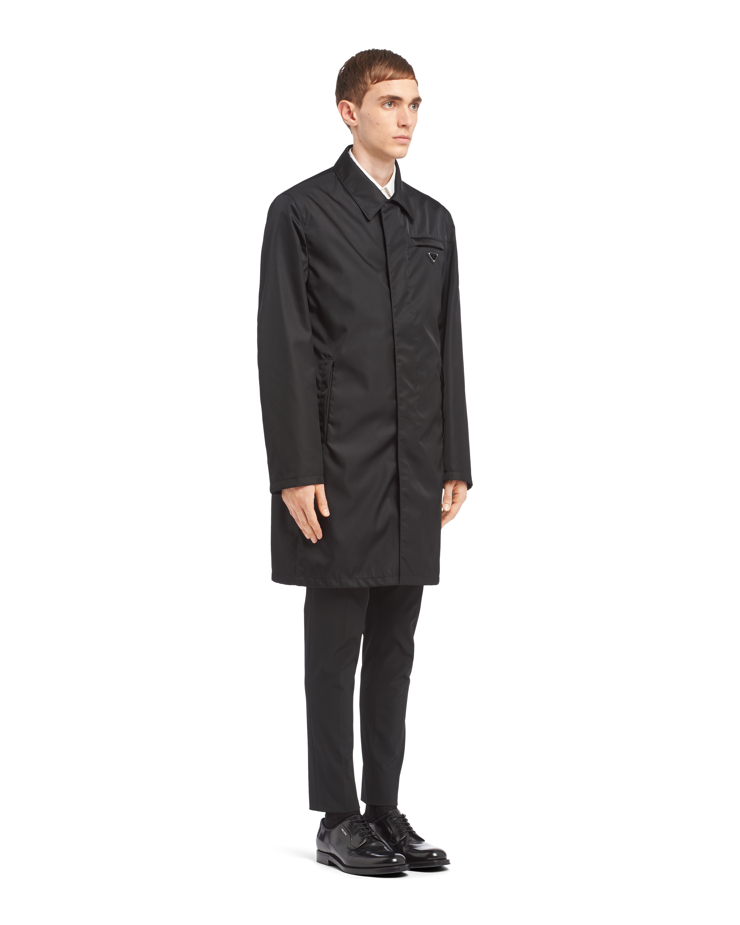 Black Re-Nylon raincoat | Prada