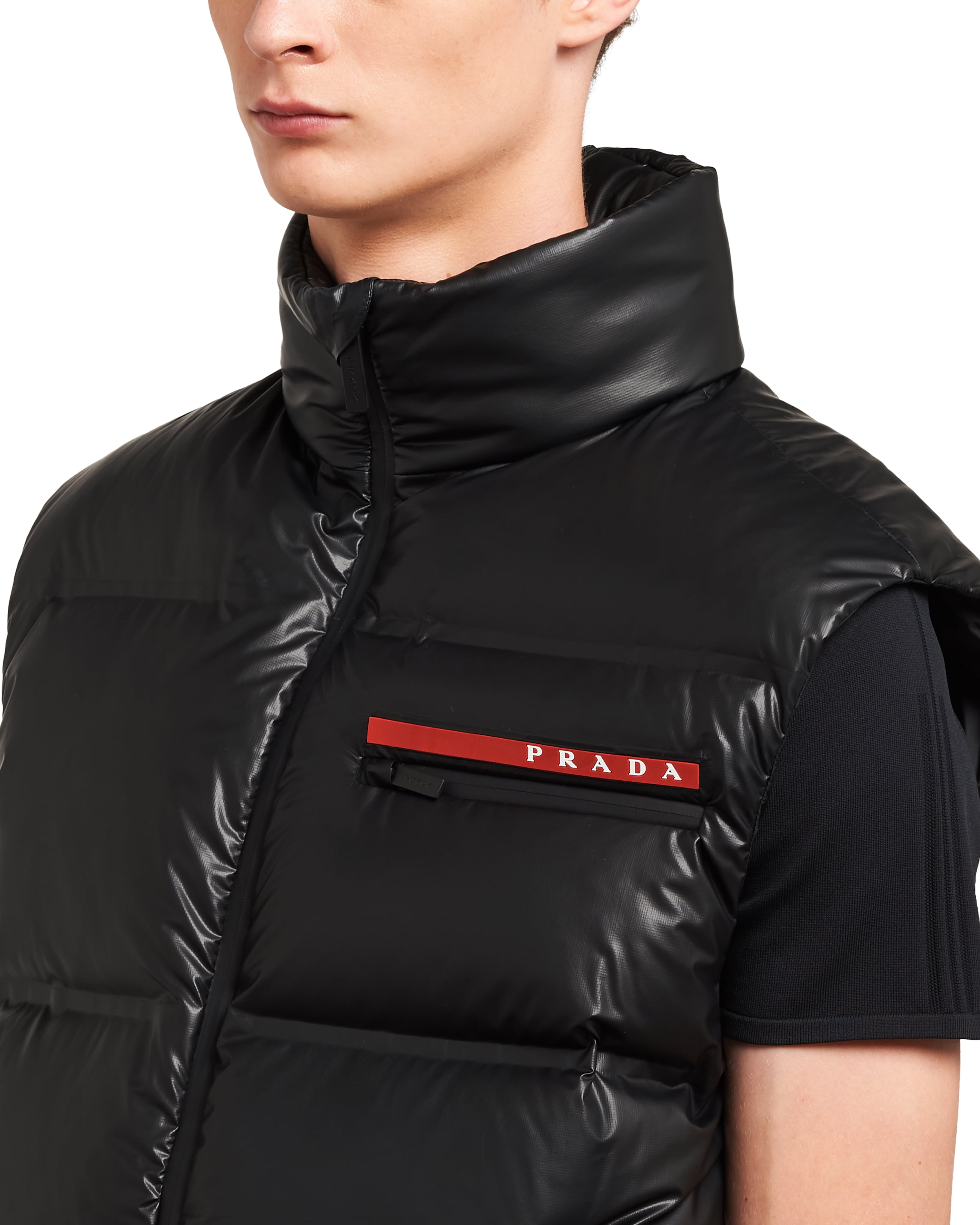 Black Light Nylon down vest Prada