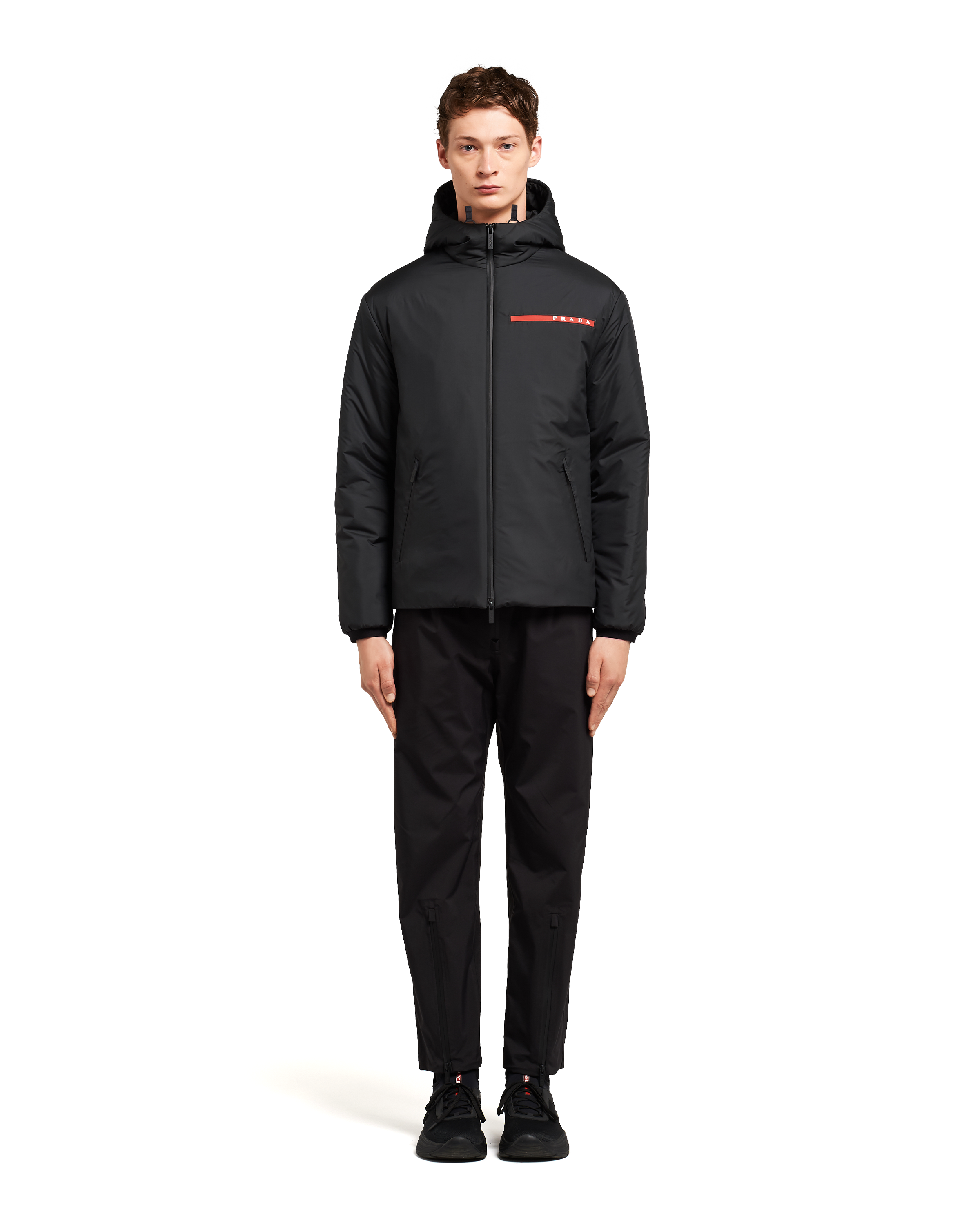 prada padded technical fabric jacket