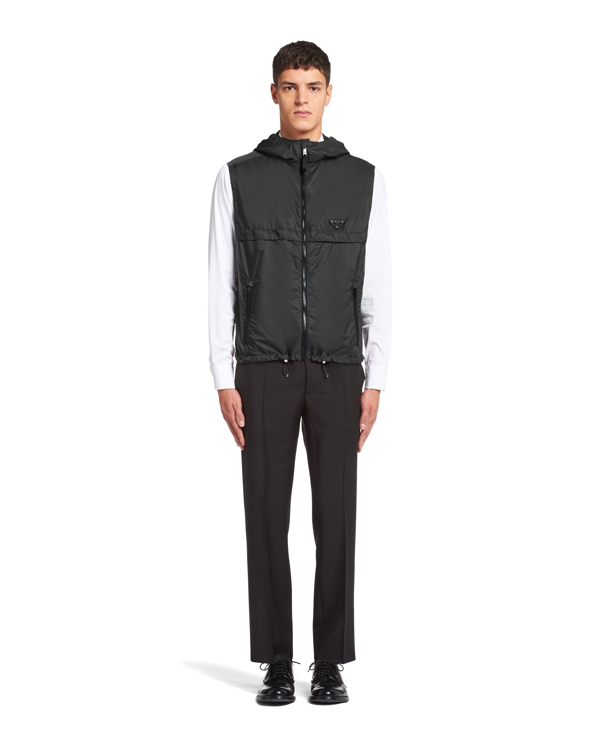 Black/iron Gray ReNylon vest Prada