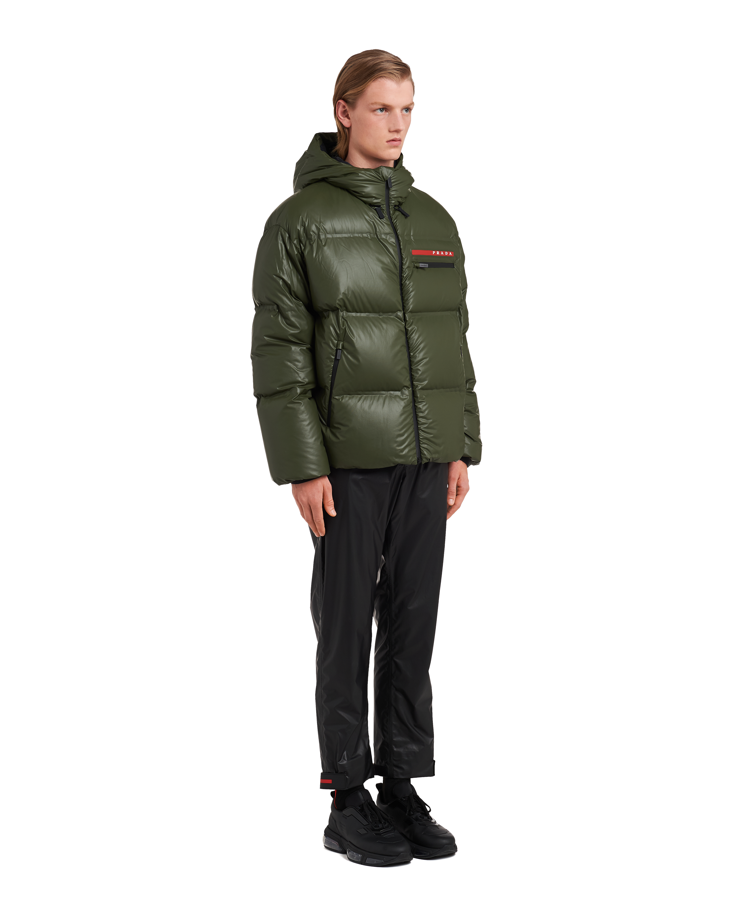 Prada green new arrivals coat
