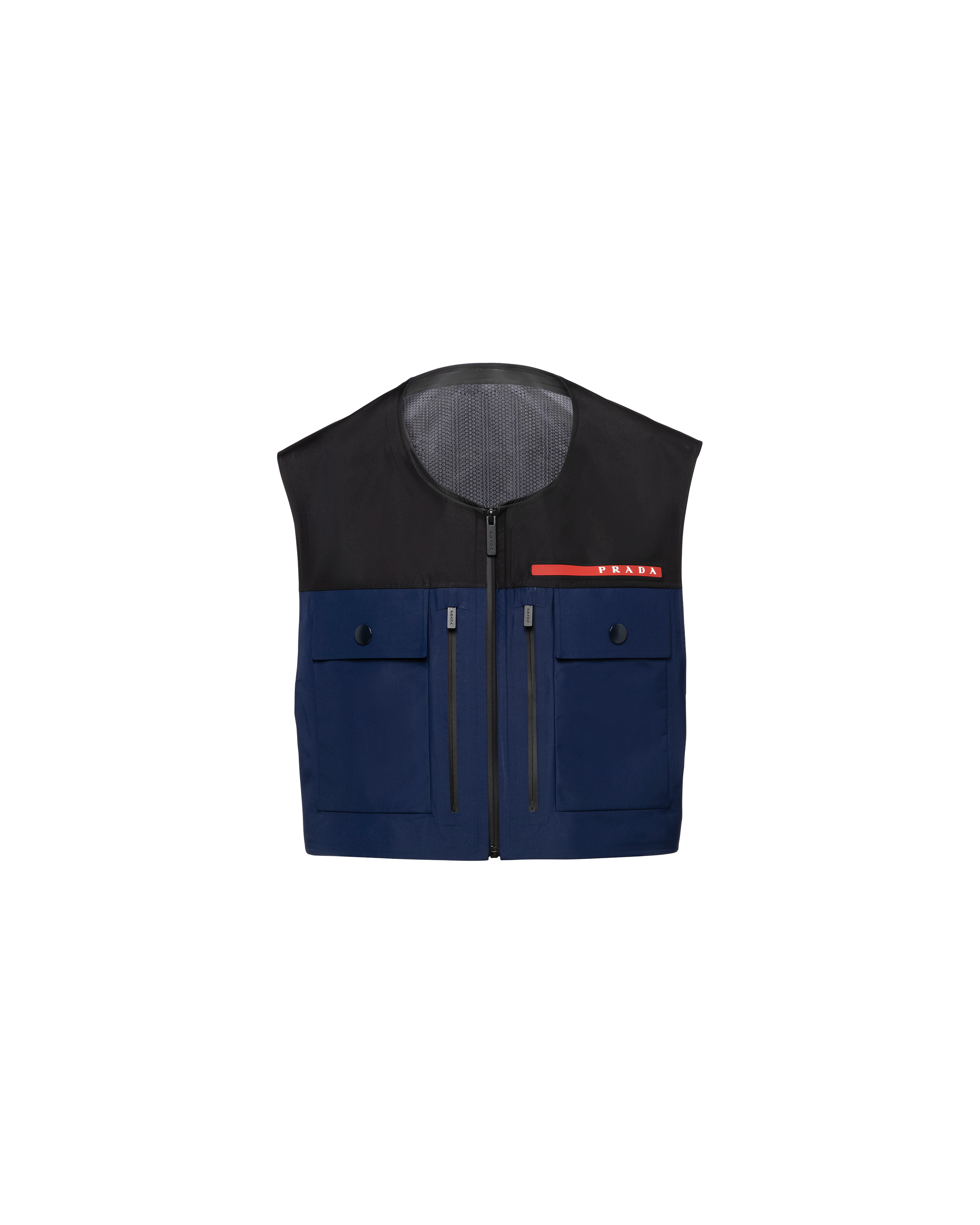 Royal Blue/black Extreme-Tex waterproof vest | Prada