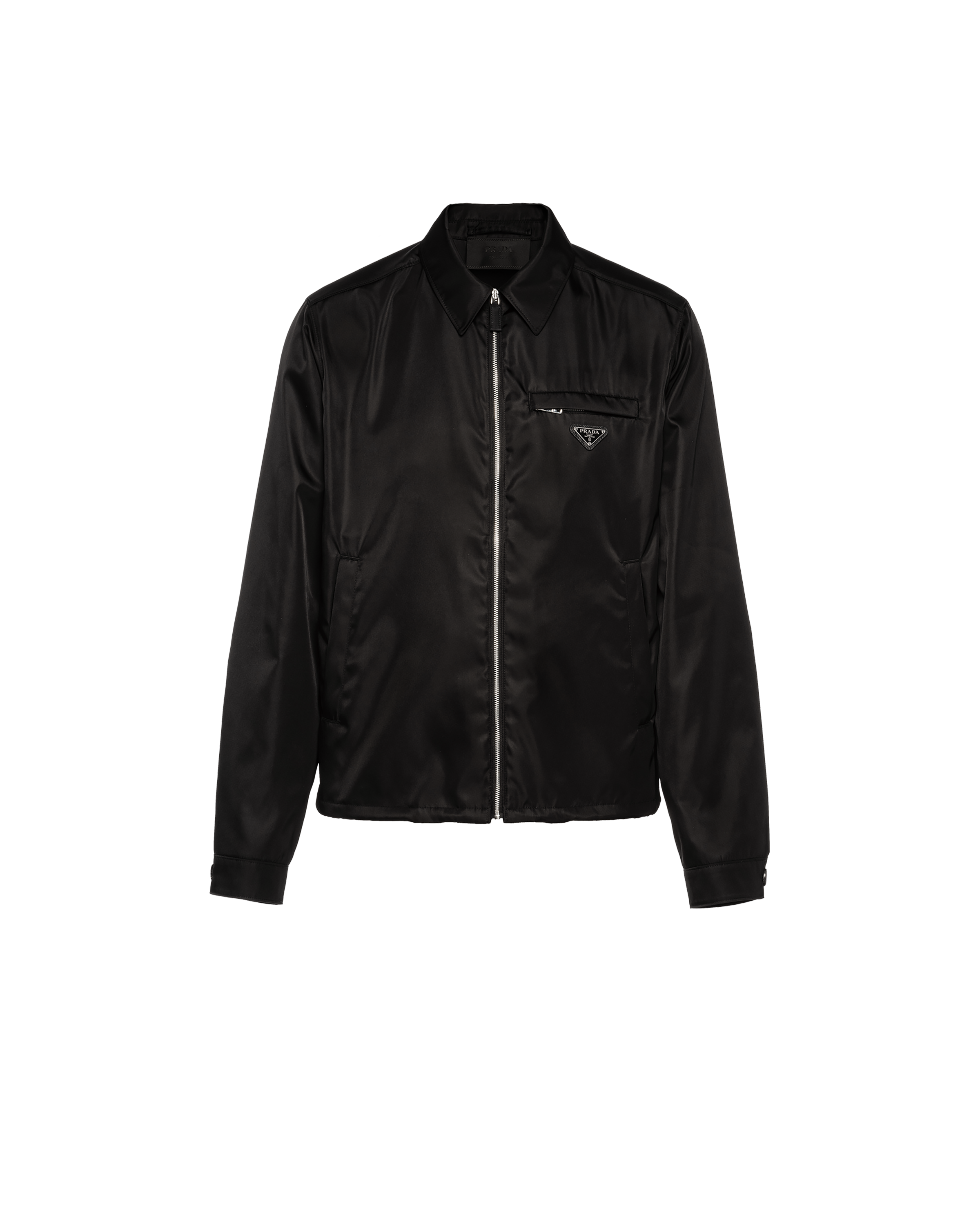 Shop Prada Re-nylon Blouson Jacket In Black