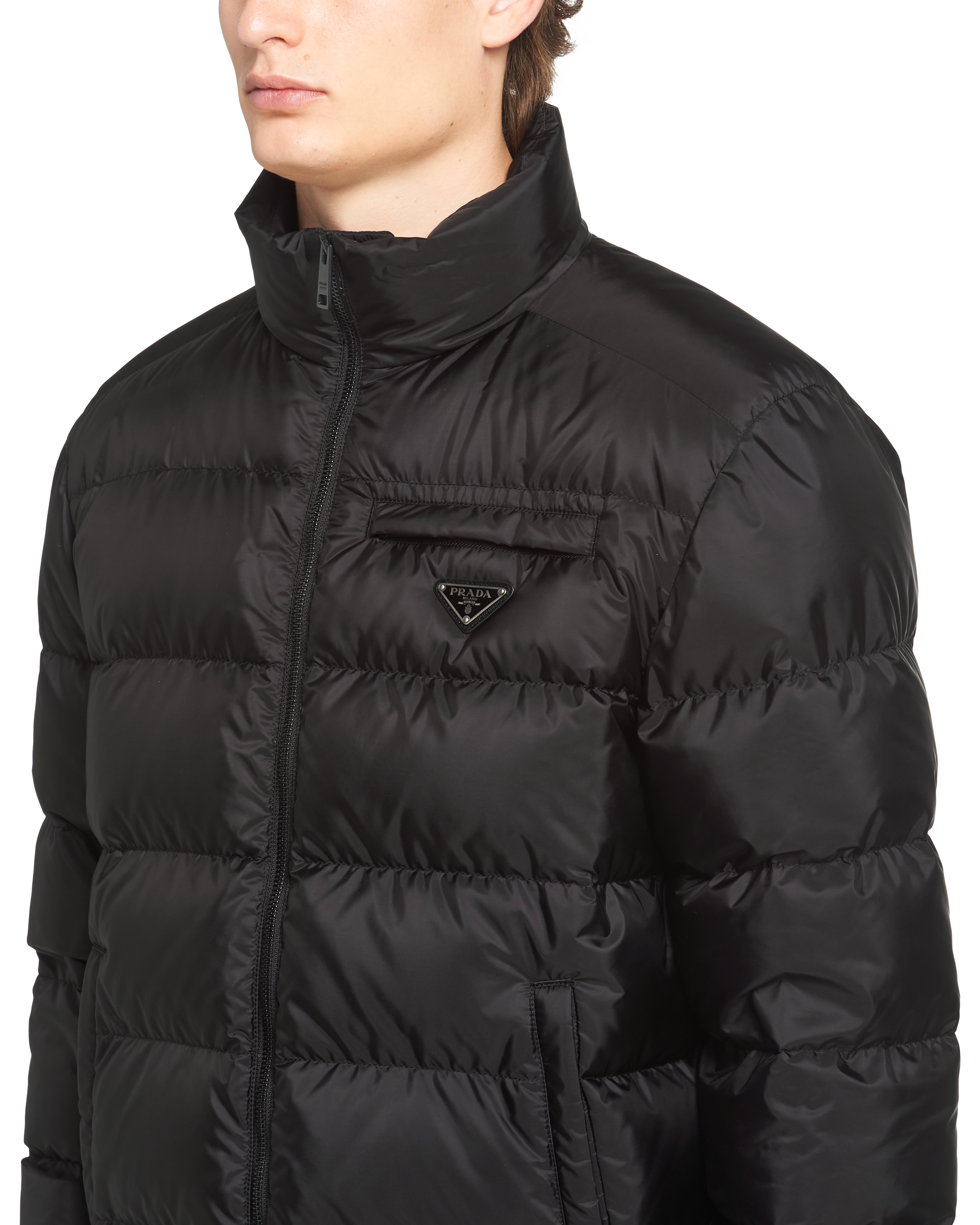 Prada cropped down jacket outlet