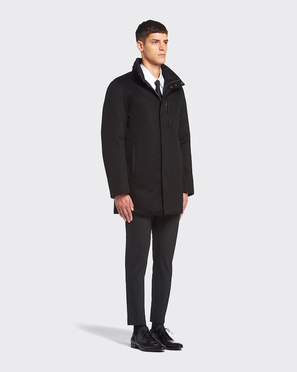 Long cashmere puffer jacket Long cashmere puffer jacket