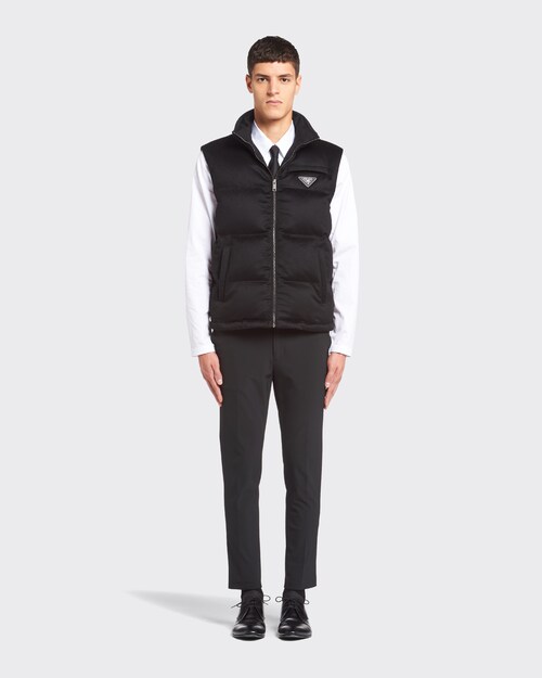 Prada Cropped cashmere puffer vest 2