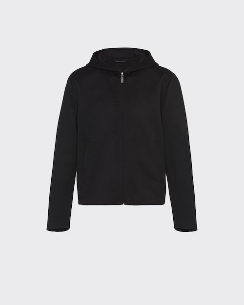 Black Cashmere blouson jacket | Prada