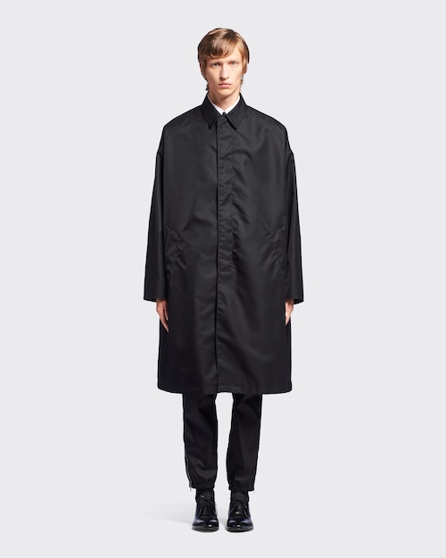 Prada - Men's Re-nylon Raincoat Long Coat - Black - Synthetic - Coats