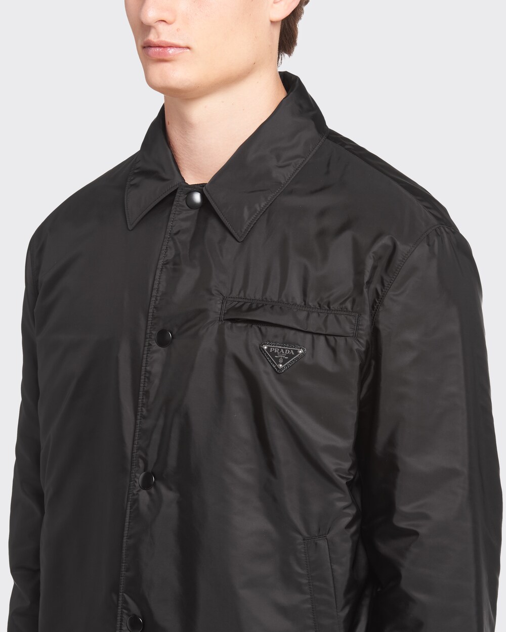 Black Re-Nylon blouson jacket | Prada