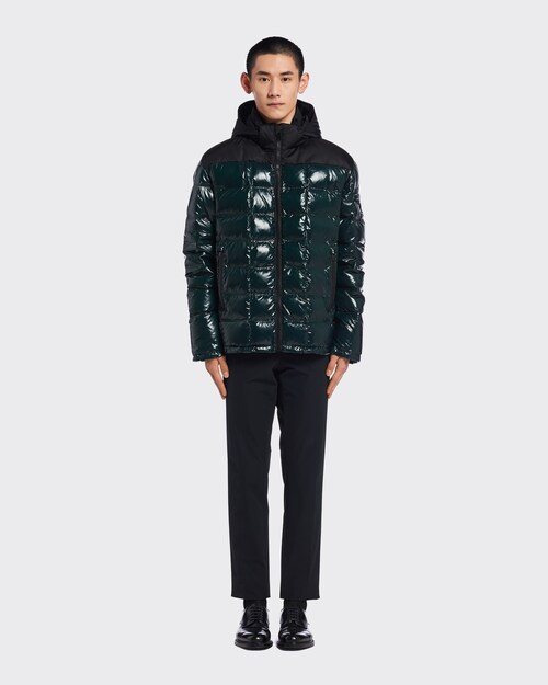 Prada Hooded nylon down jacket 2