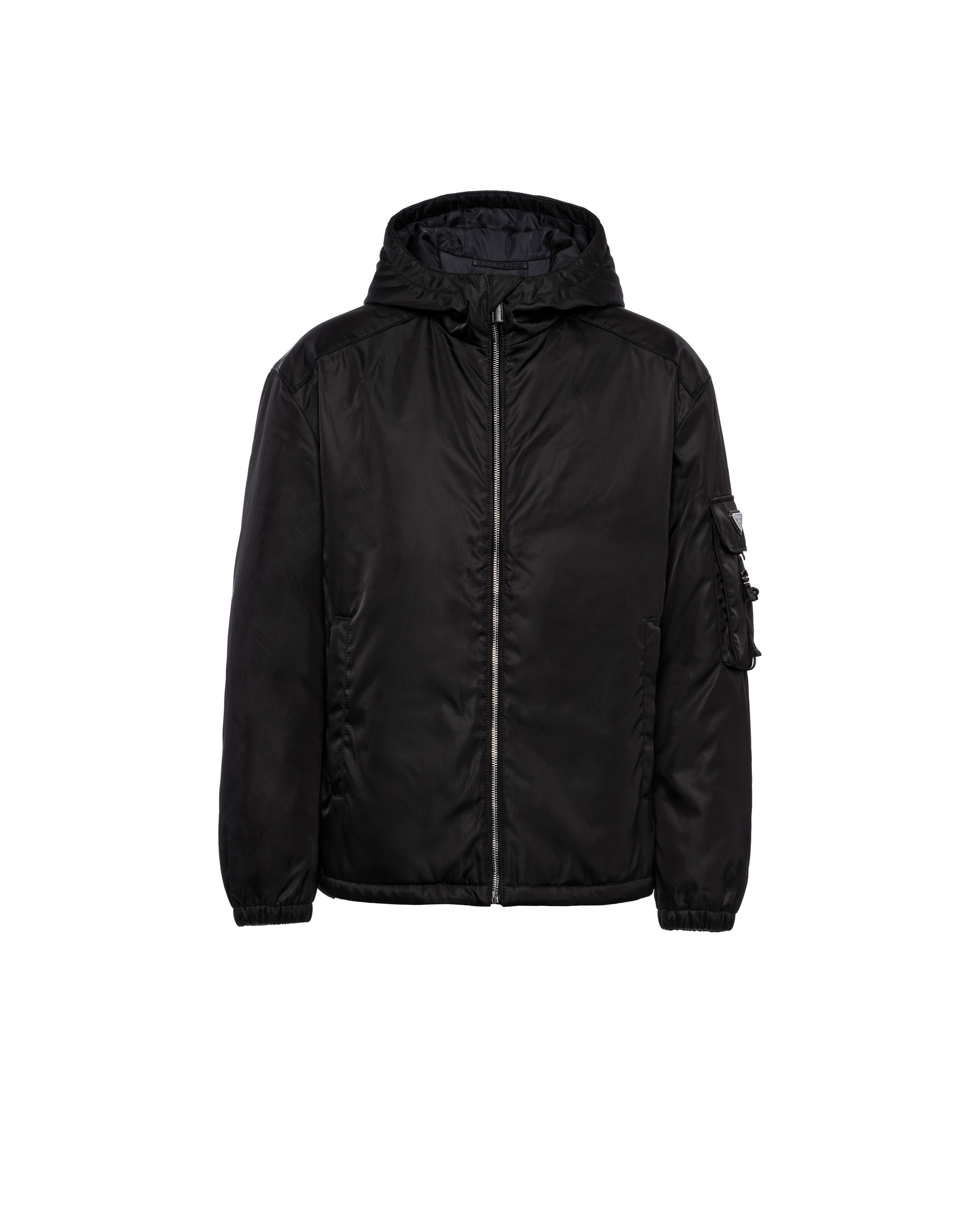 Shop Prada Re-nylon Blouson Jacket In Black