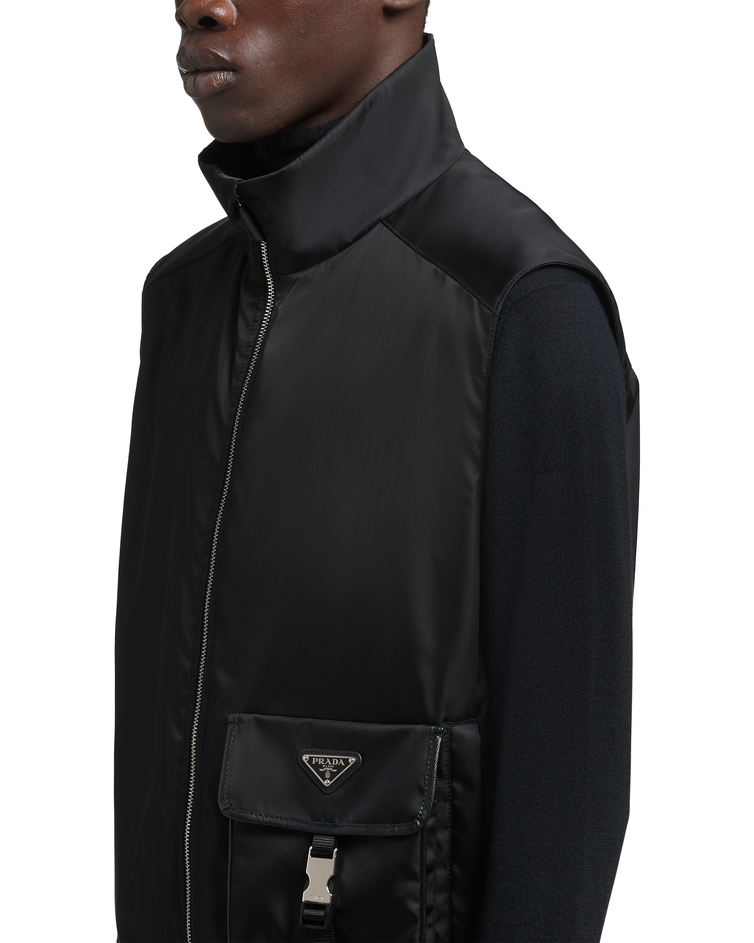 Prada صديرية من قماش رينايلون Re\u002DNylon 5