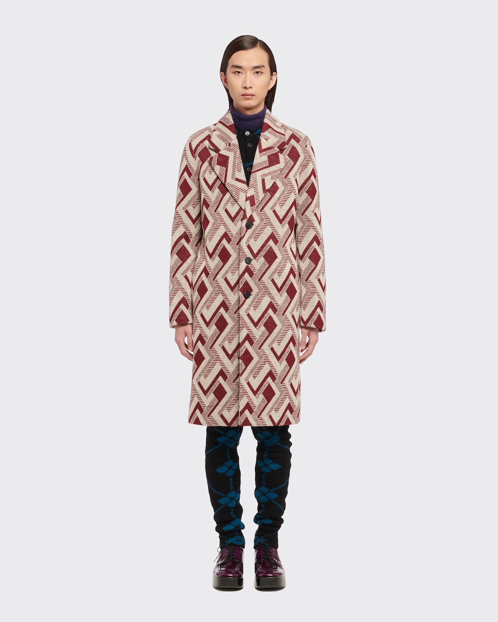 macro gg diamond wool jacket