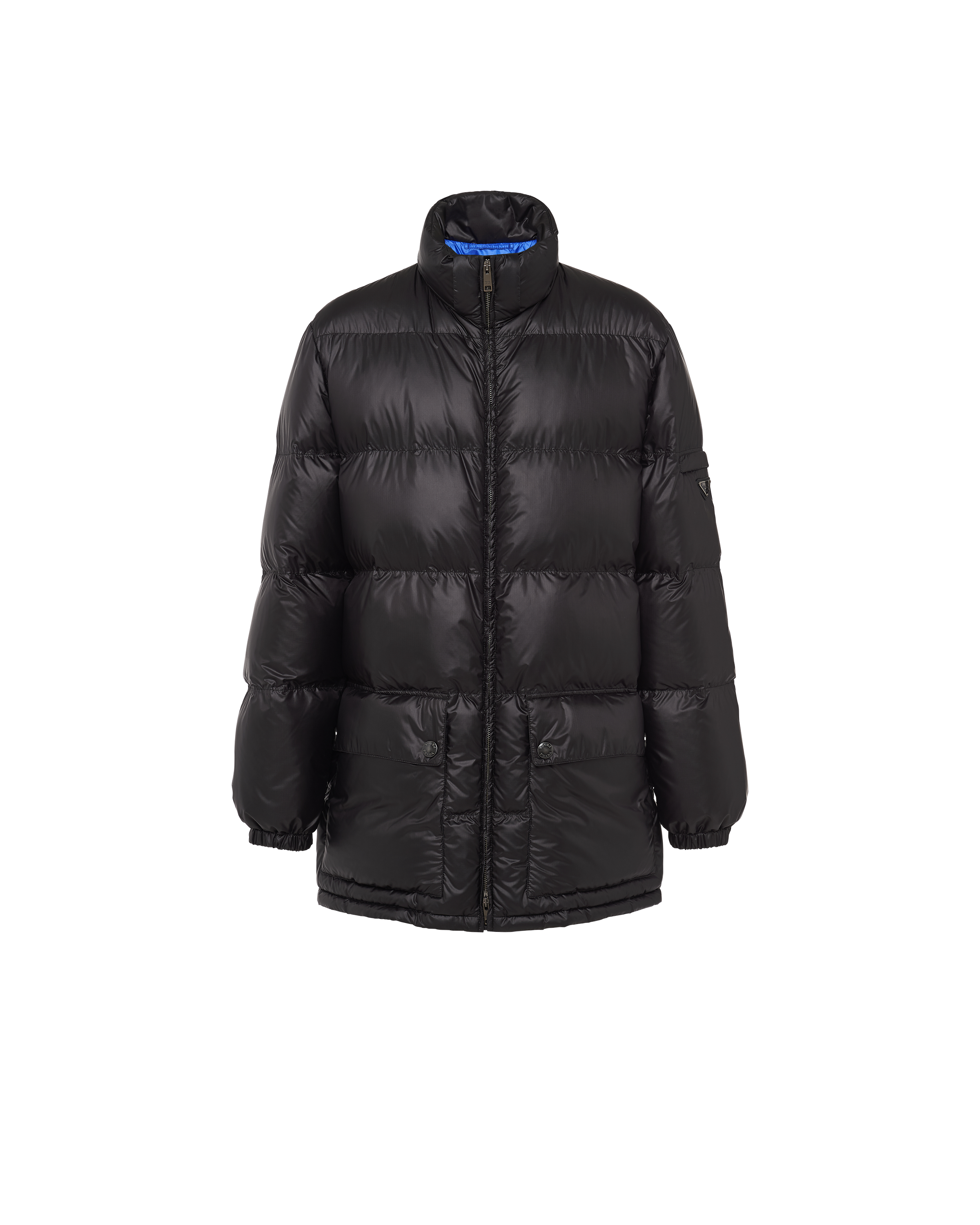 prada hooded down jacket