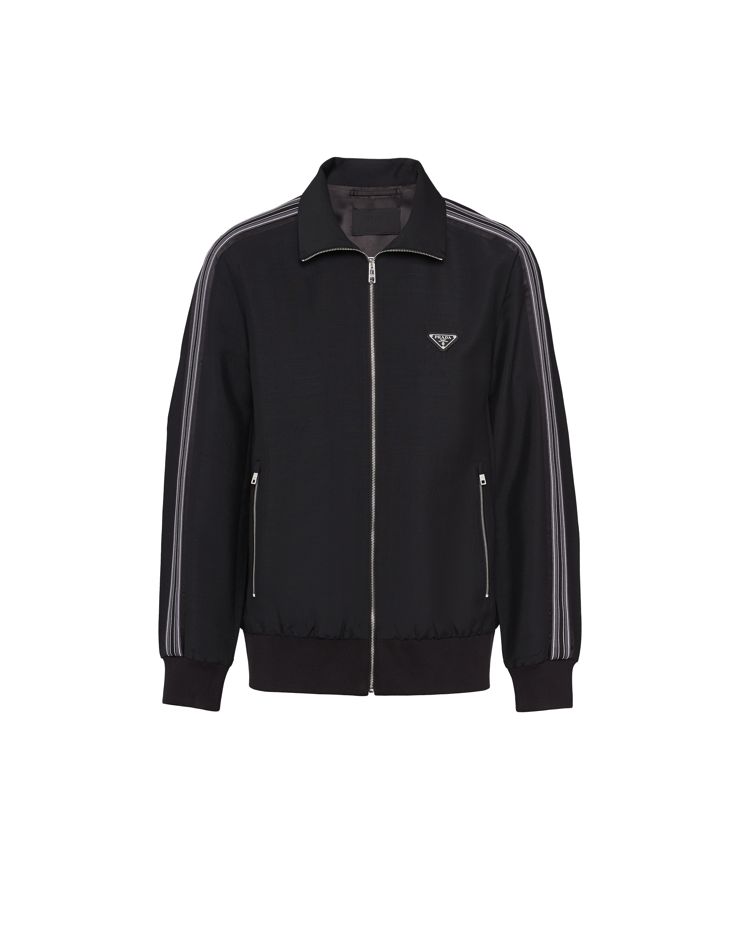 PRADA BLOUSONJACKE AUS WOLLE UND MOHAIR